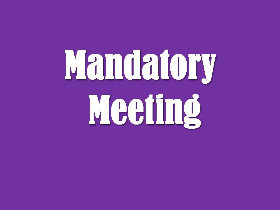 Mandatory Wildfire Kickoff &amp; Orientation Meeting