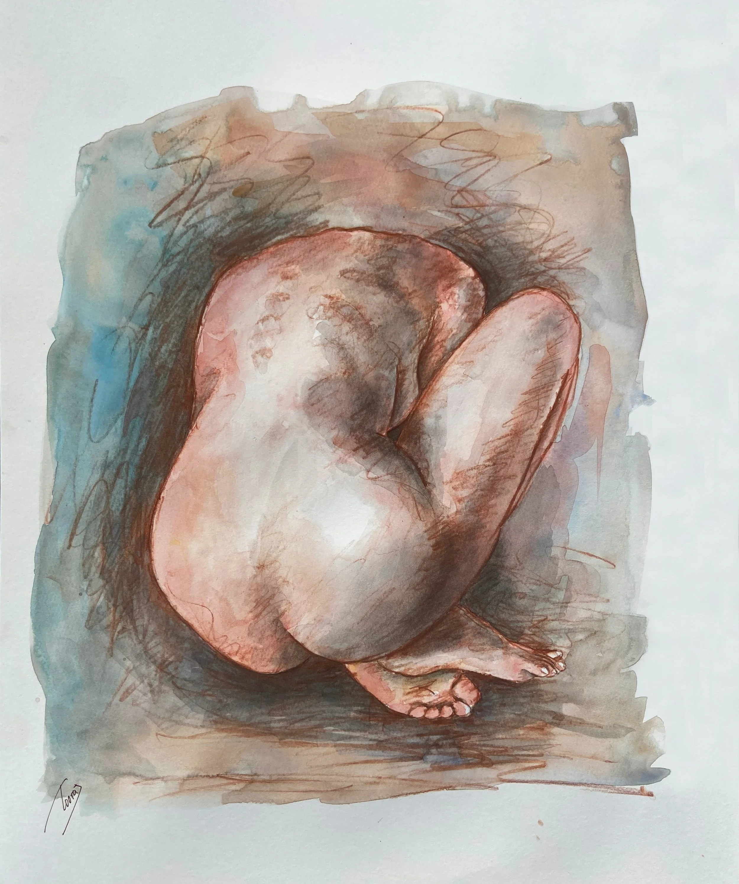 Loneliness (Watercolor)    16x20      2022
