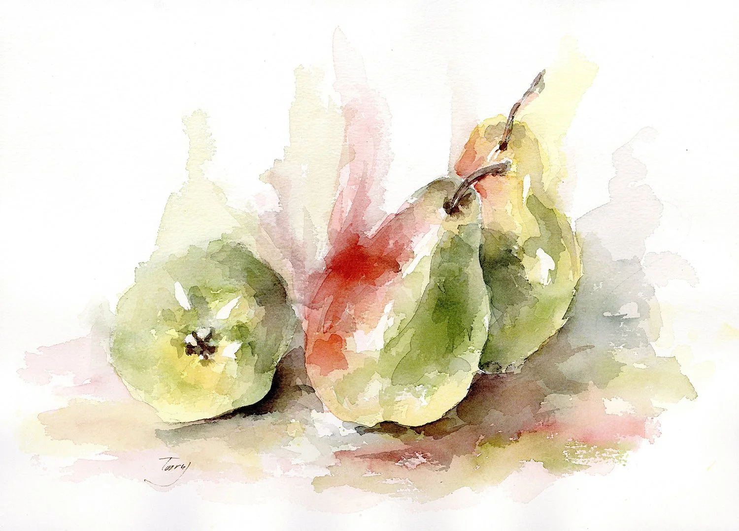 Pears are Alive (Watercolor)   10x14   1999