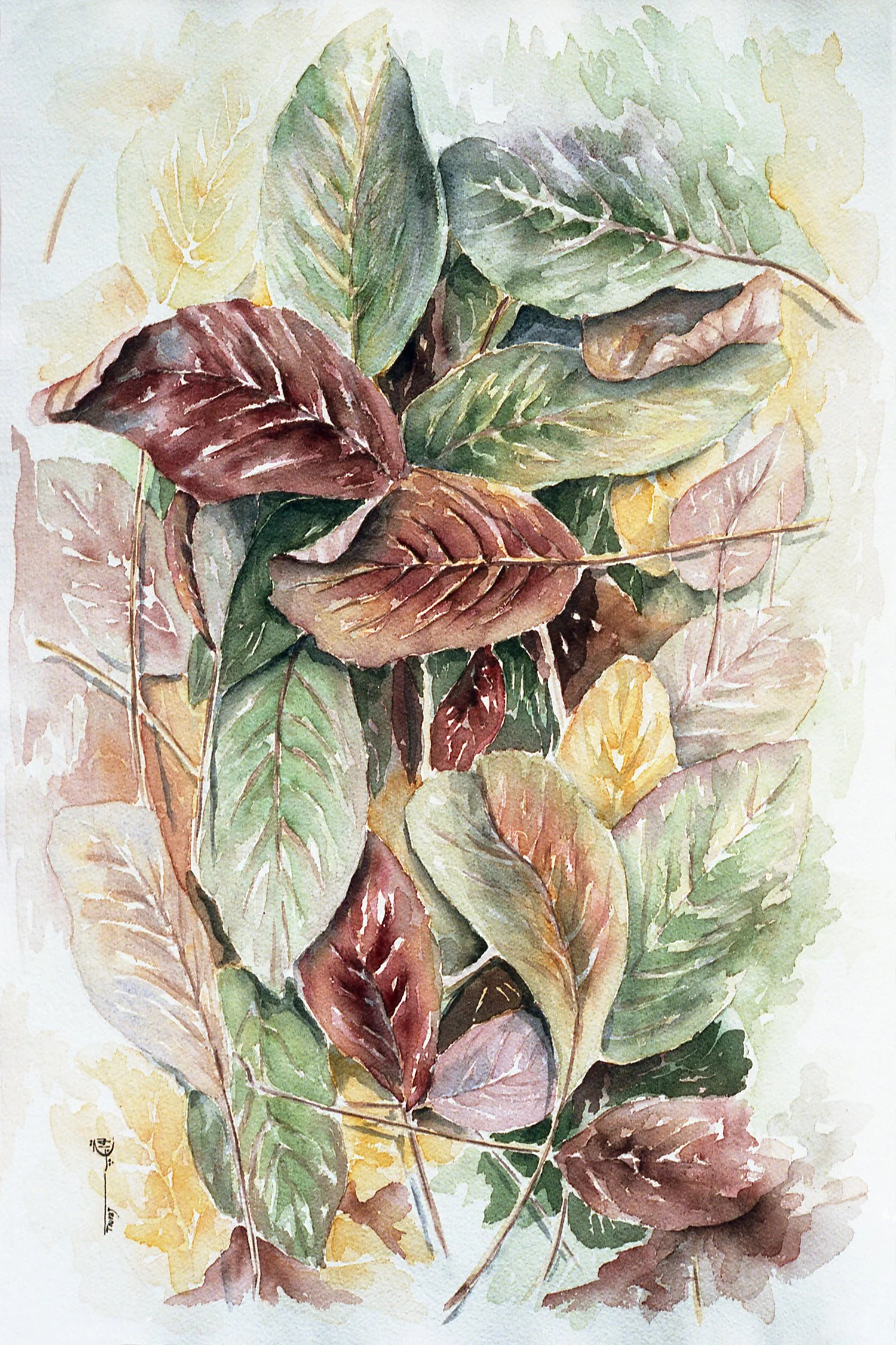 Fall Floor Covering (Watercolor)     18x24     1986