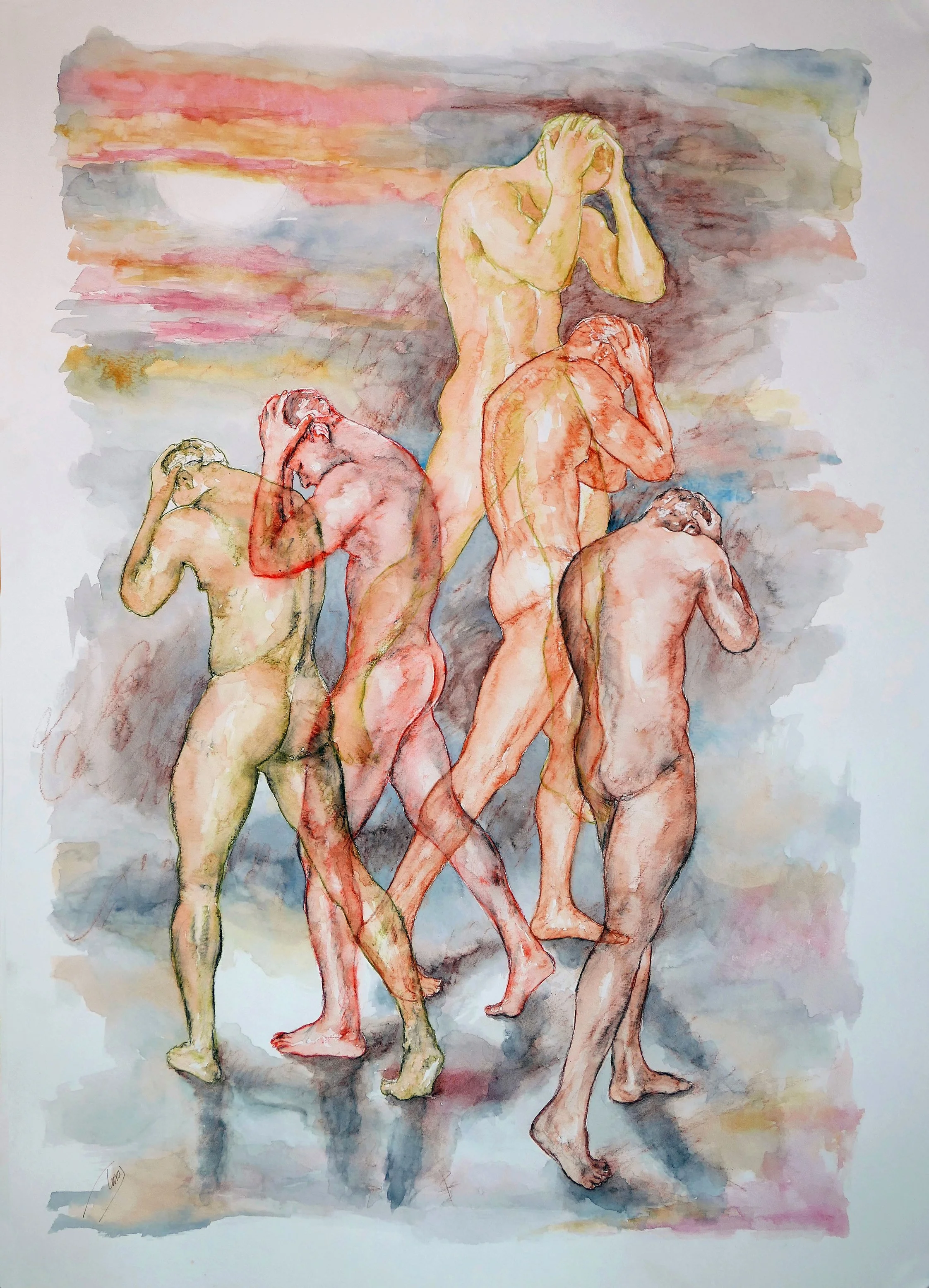 Woe is Me (Watercolor)   22x30   2025