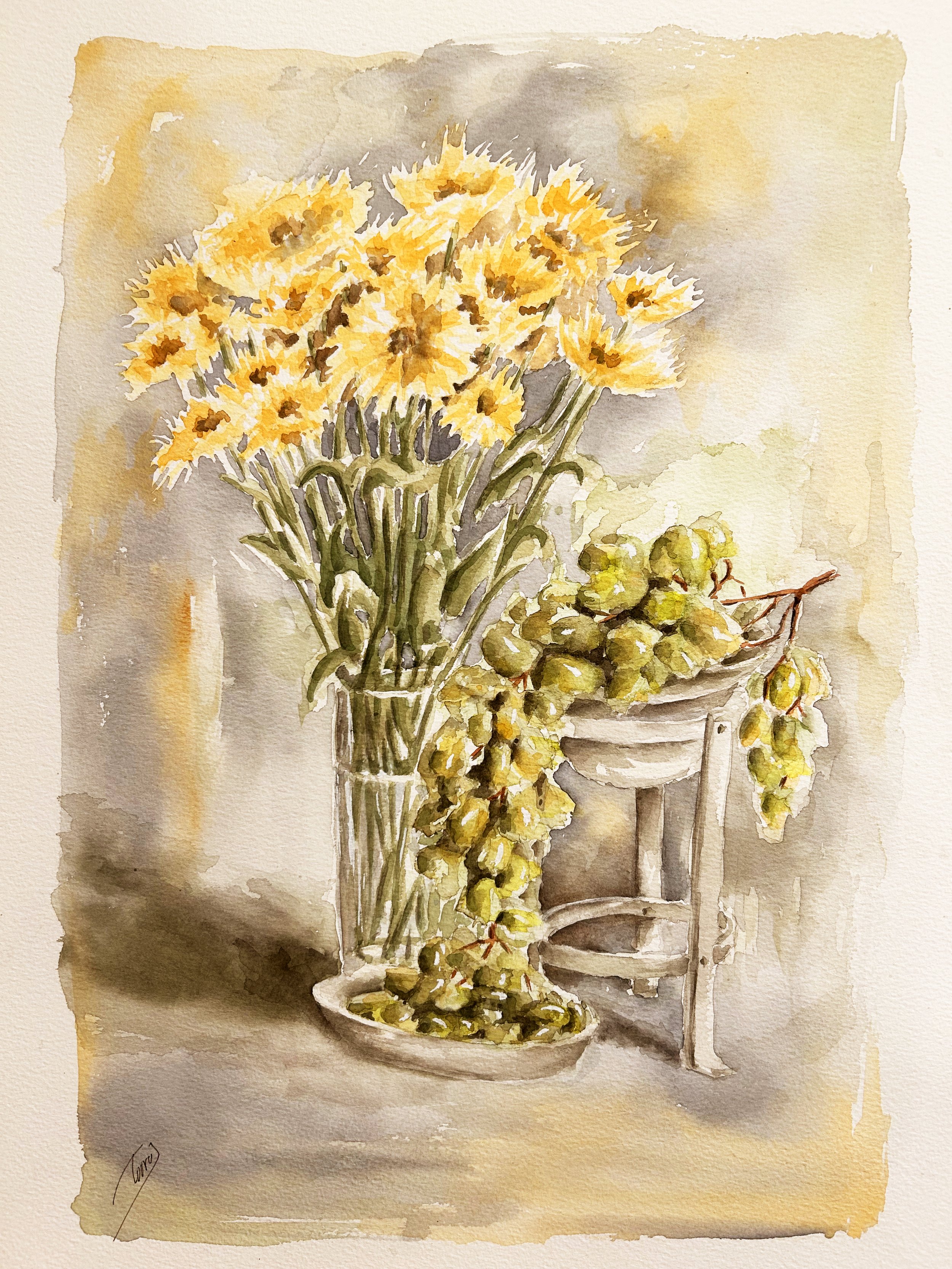 Grapes (Watercolor)    11x17    2024