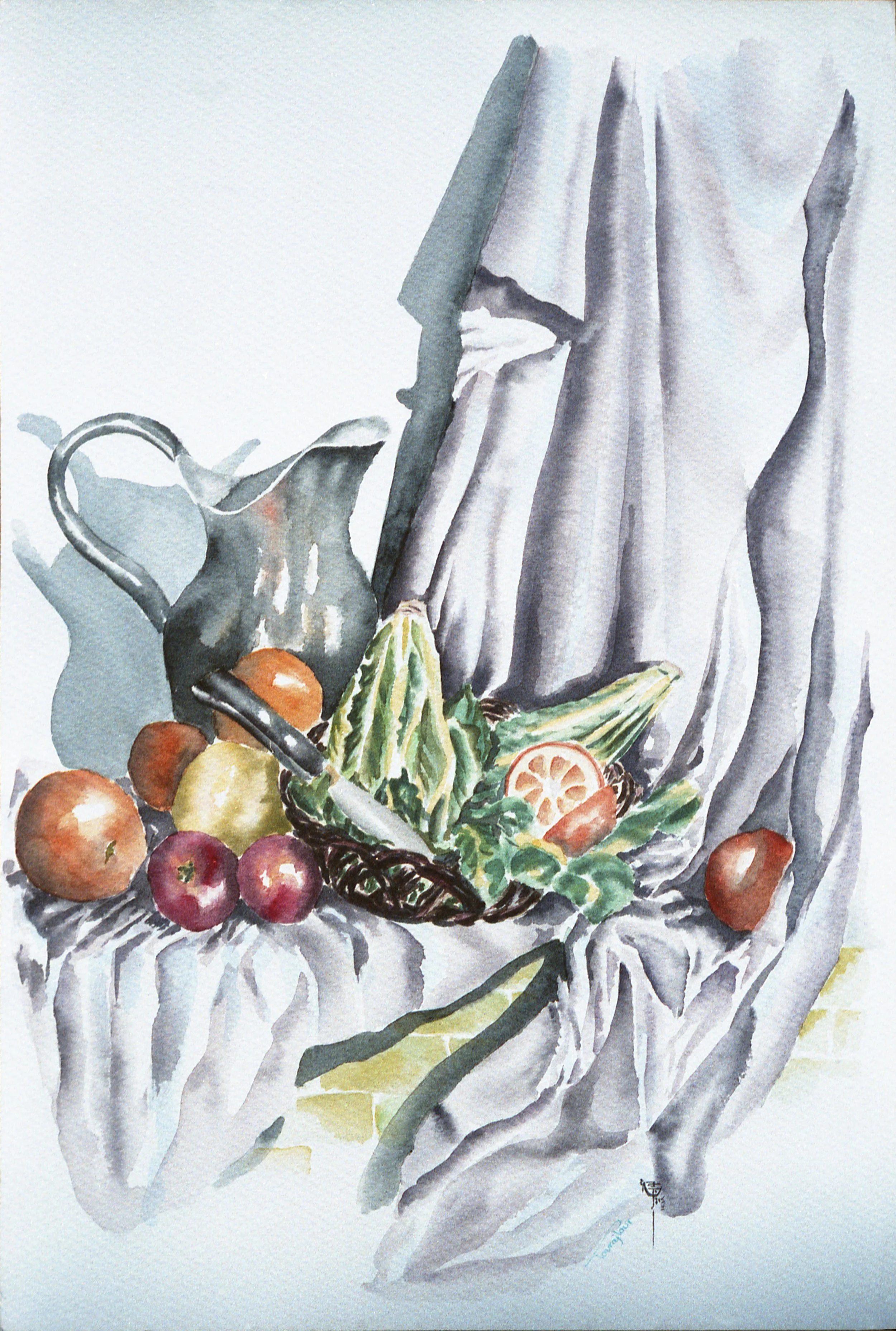 Fruits & Vegetables (Watercolor)  18x24  1980