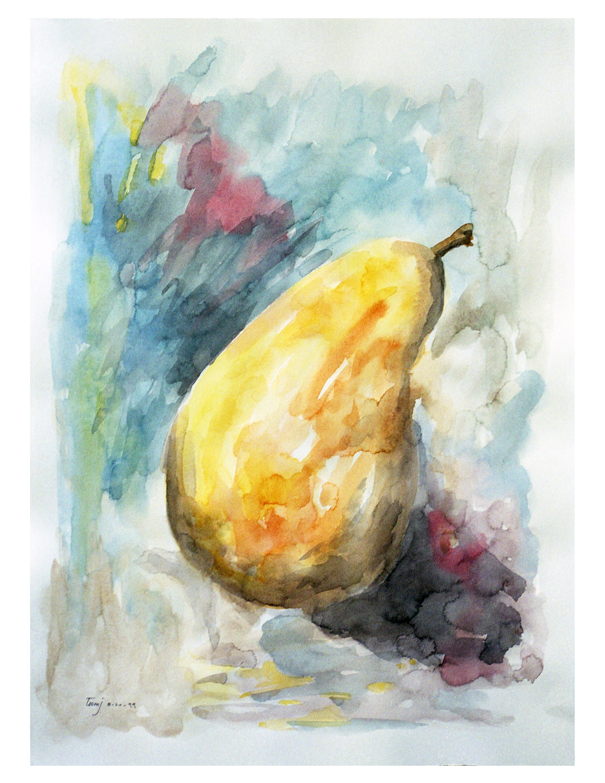 Natural Pear (Watercolor)  30x40  1999