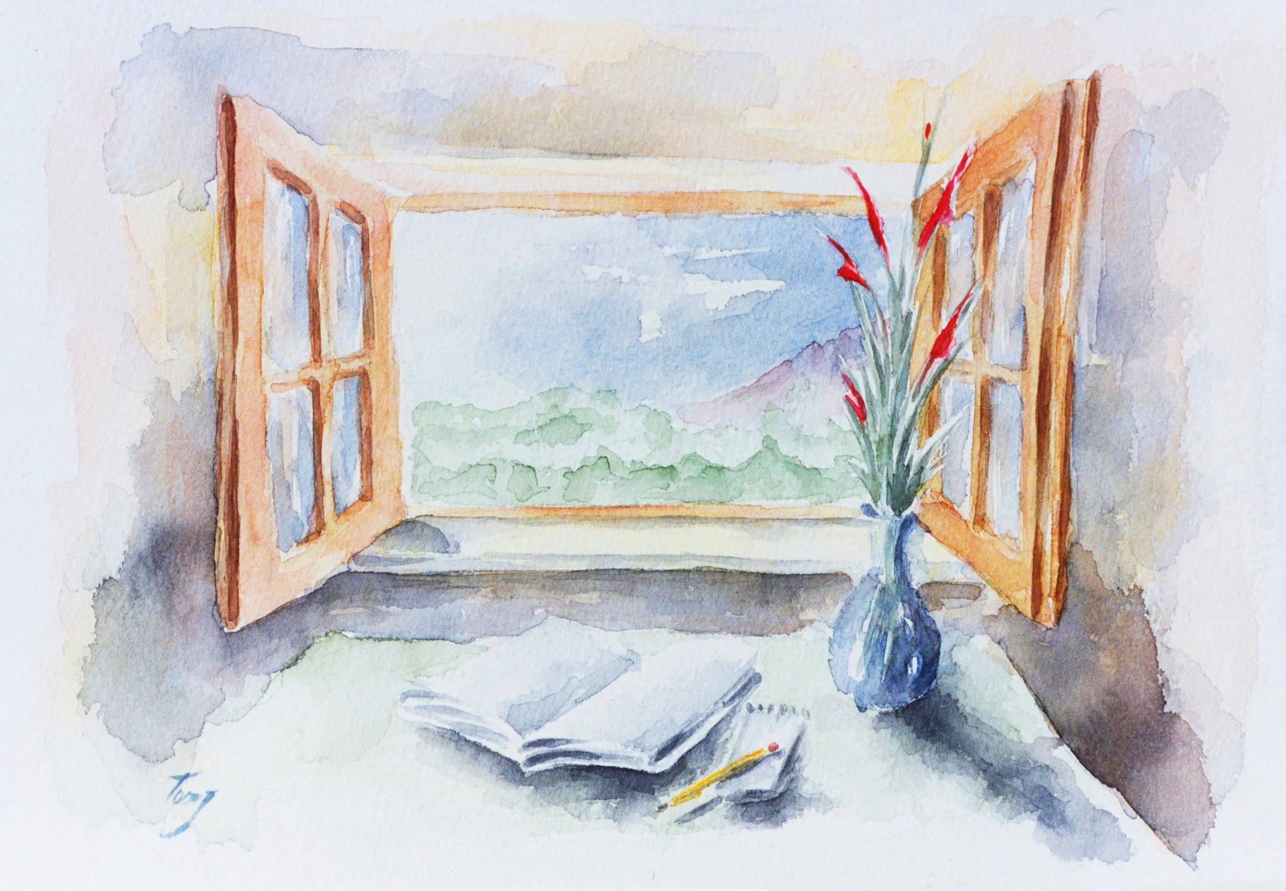 Window to Dream (Watercolor)   8X0   1978