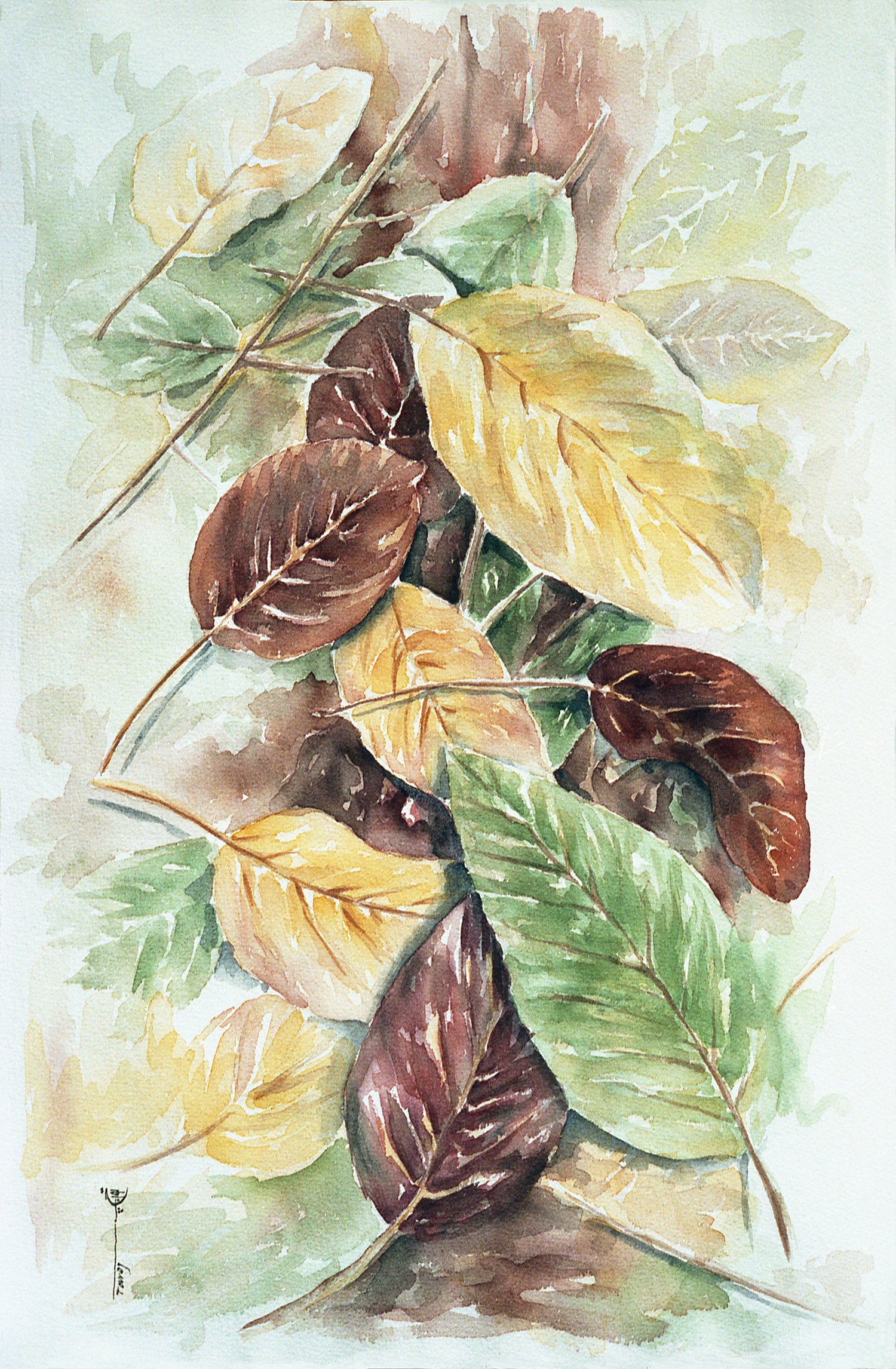 Fall Ground (Watercolor)      18x24       1986