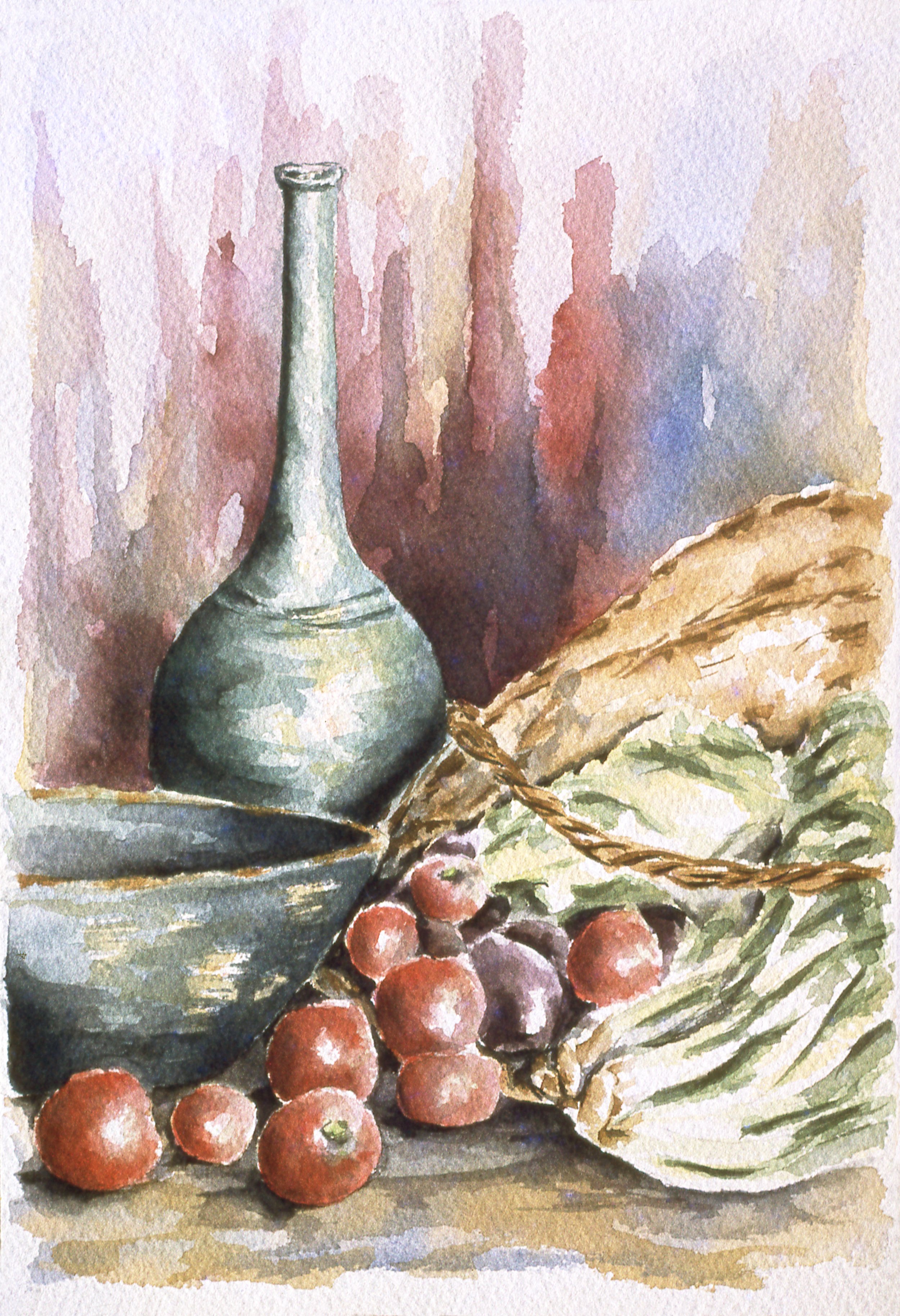 Vine Tomato (Watercolor)   14x20    1973