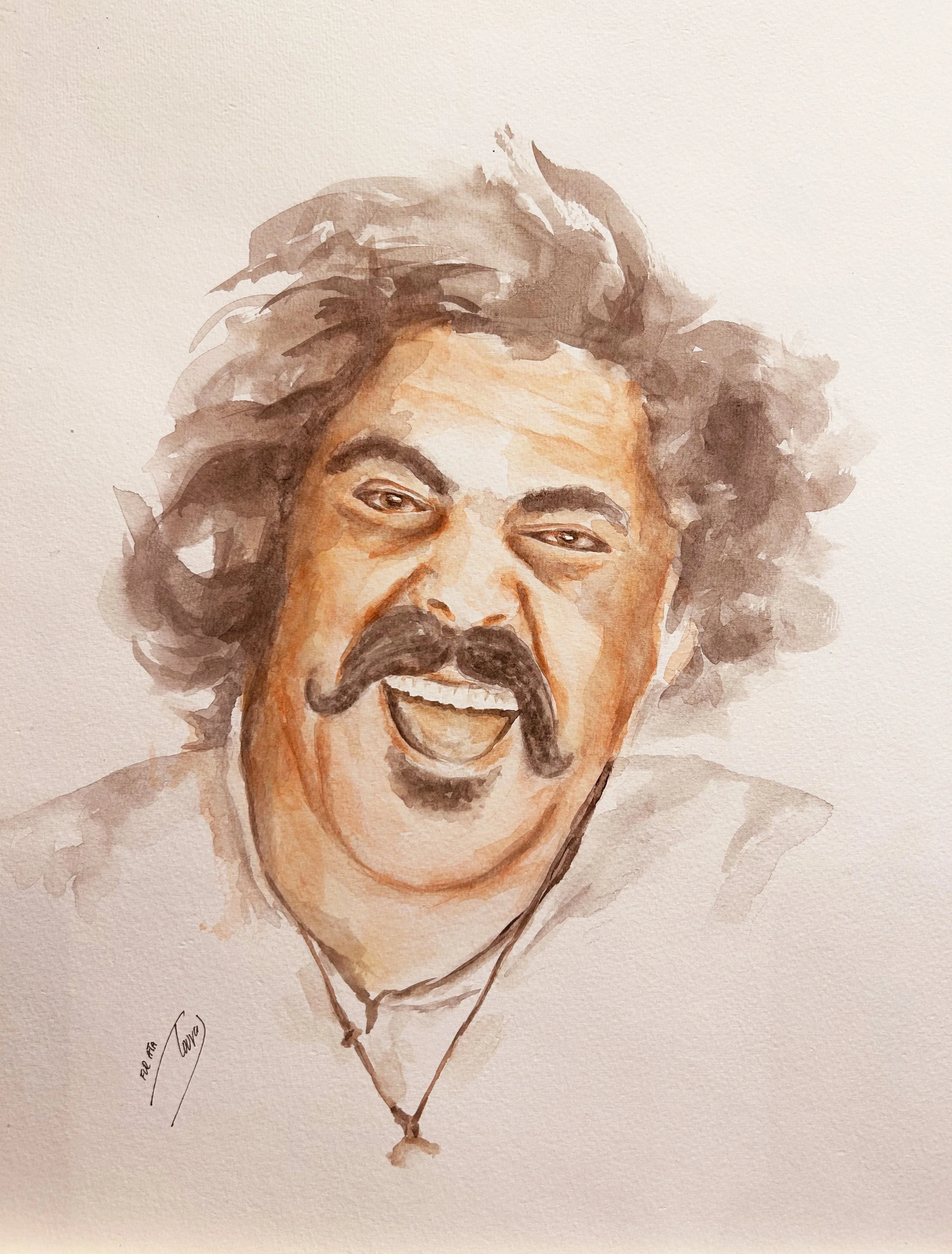 The Best Friend (Watercolor)    16x24      2023