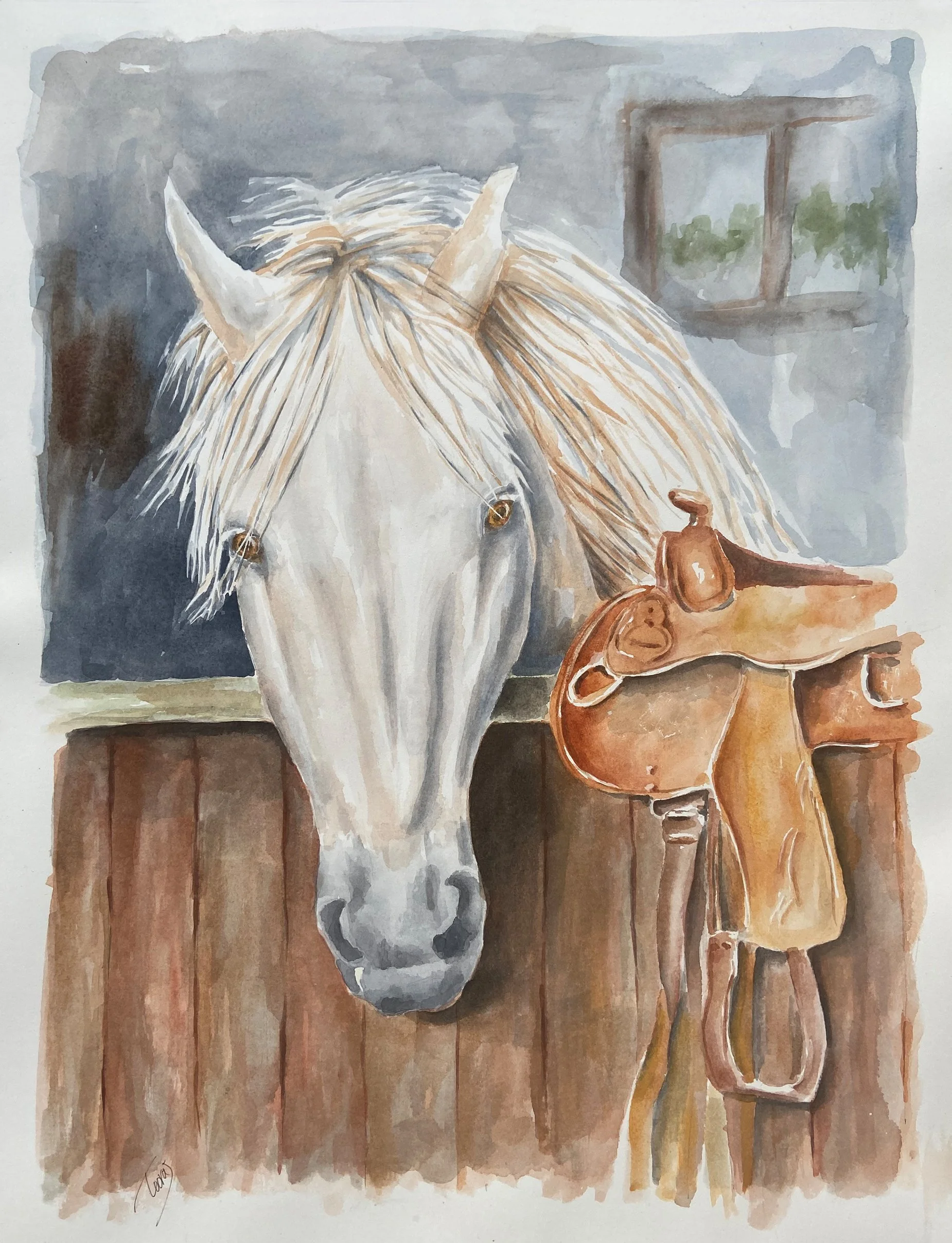 So Innocent (Watercolor)  18x24  2023
