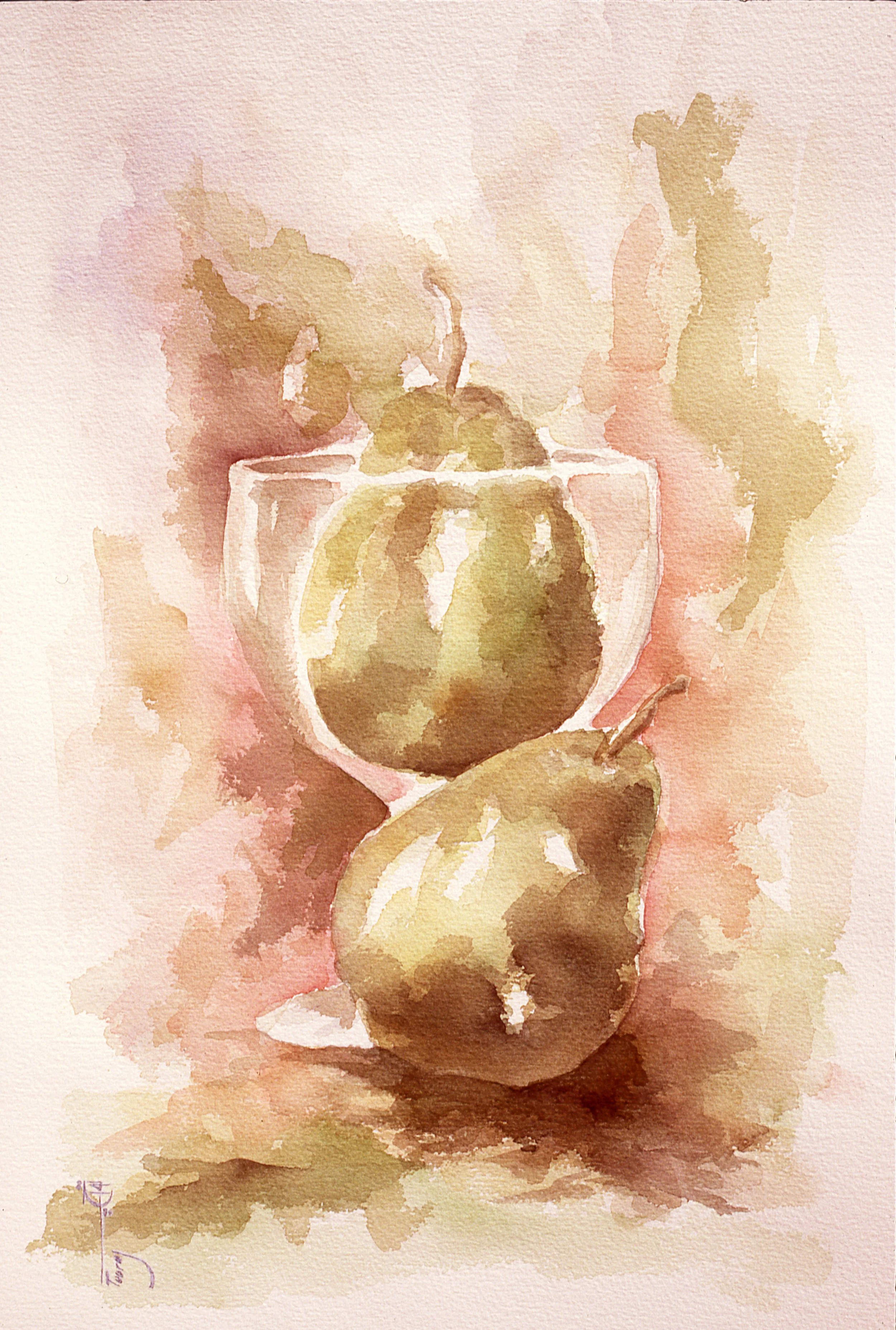 Pear, Pear, Pear (Watercolor)  14x18   1999