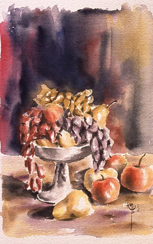 Fruit Bowl (Watercolor)   9x14    1973
