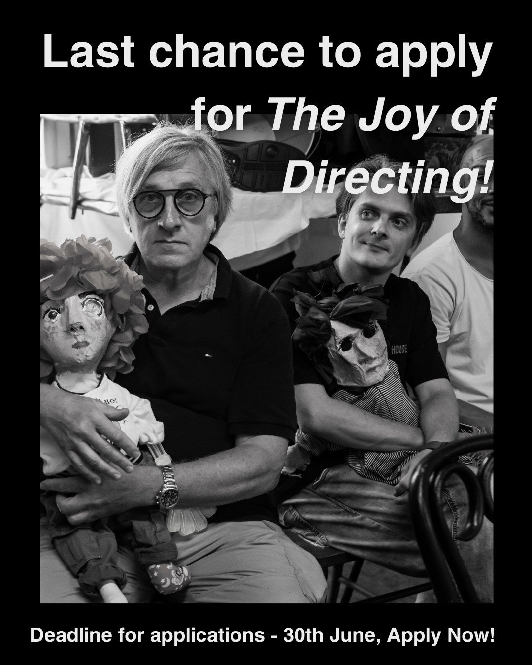 ⏳ Time&rsquo;s almost up!
The Joy of Directing is closing applications on June 30th. This is your moment. Don&rsquo;t let it slip!

(Link to application in bio)