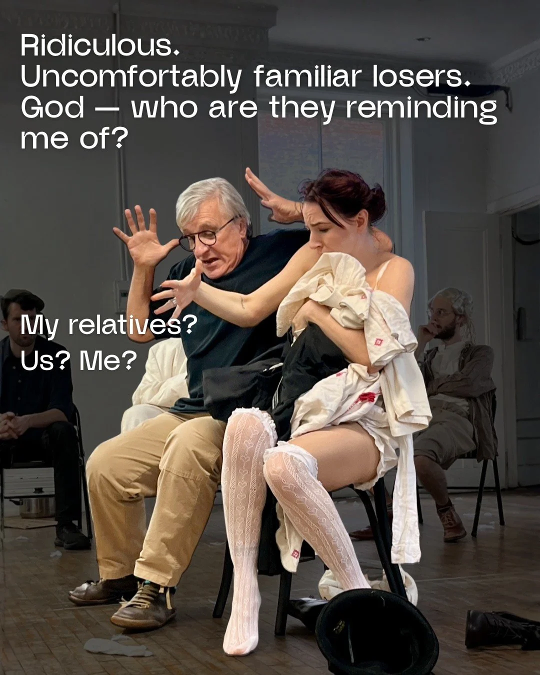 Uncomfortably familiar. 
Getting tickets now means helping bring this show to life | link in bio