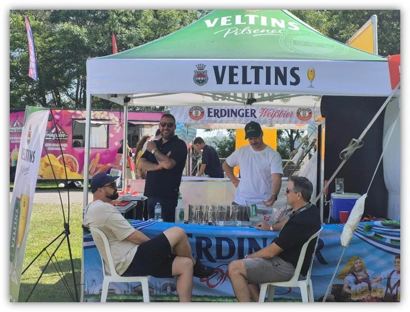 Veltins tent at event in Quebec