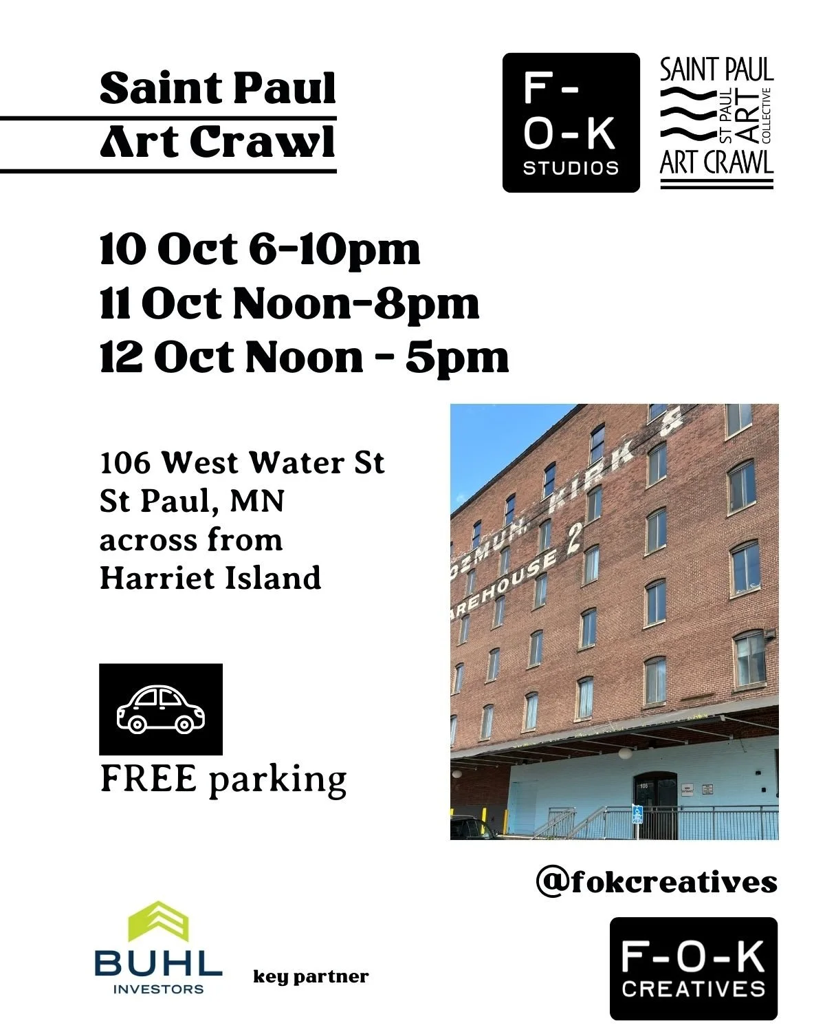 The St. Paul Art Crawl Guest Artist at F-O-K Creatives