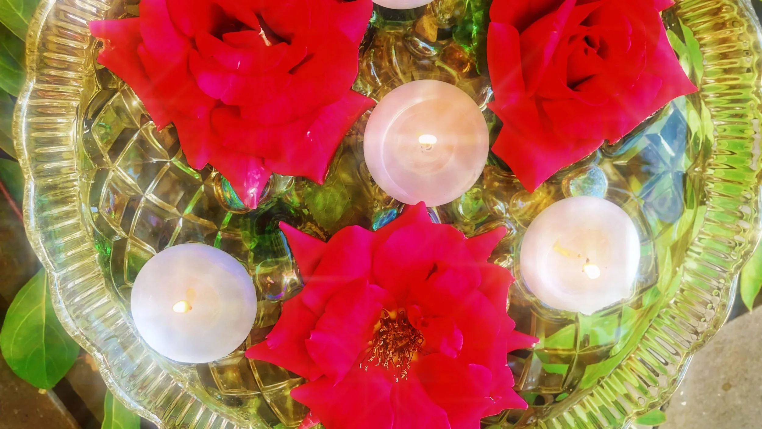 rite of passage altar for women with roses in Bristol