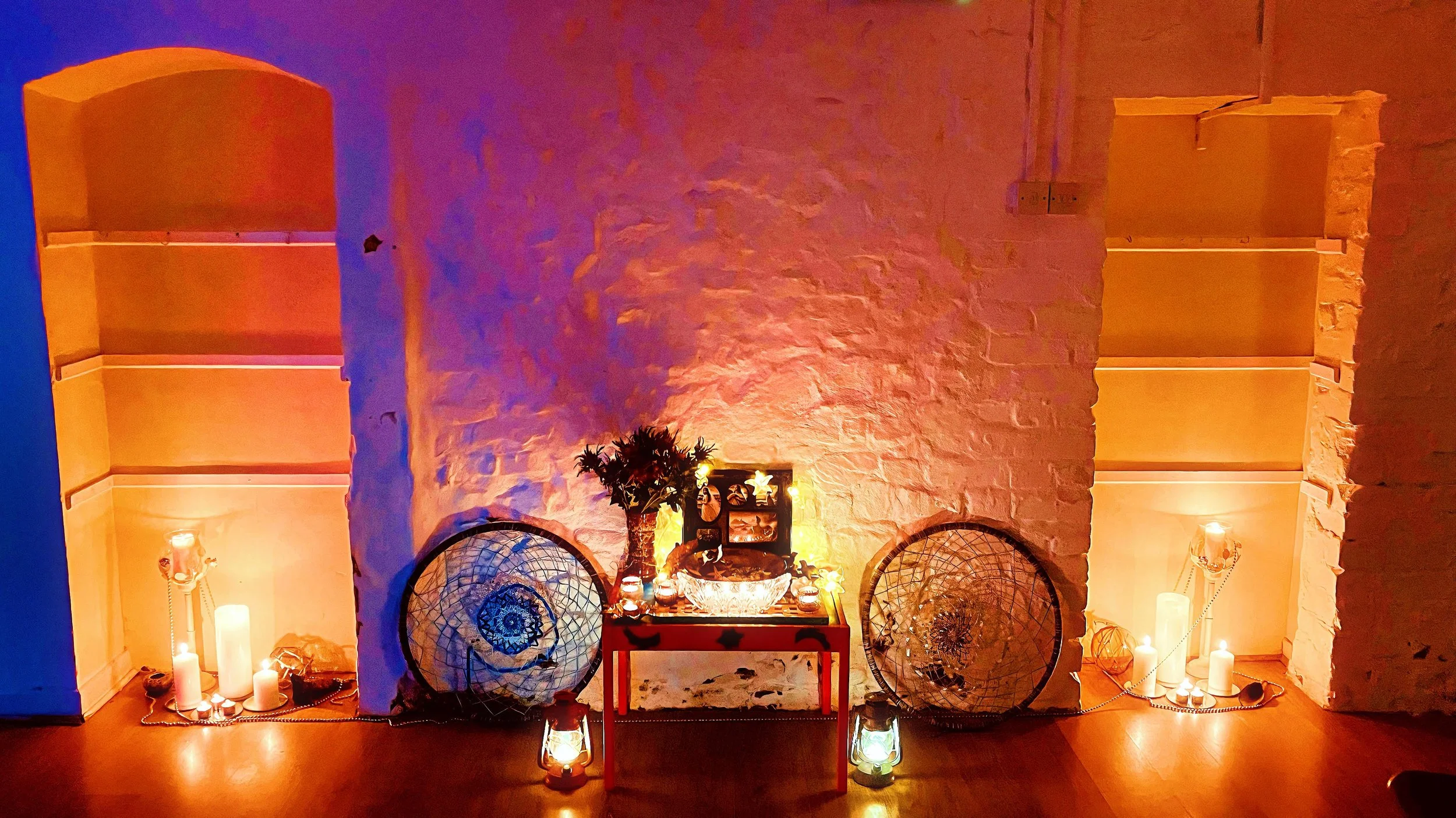 selkie altar at a women's circle at Bristol Goddess Temple