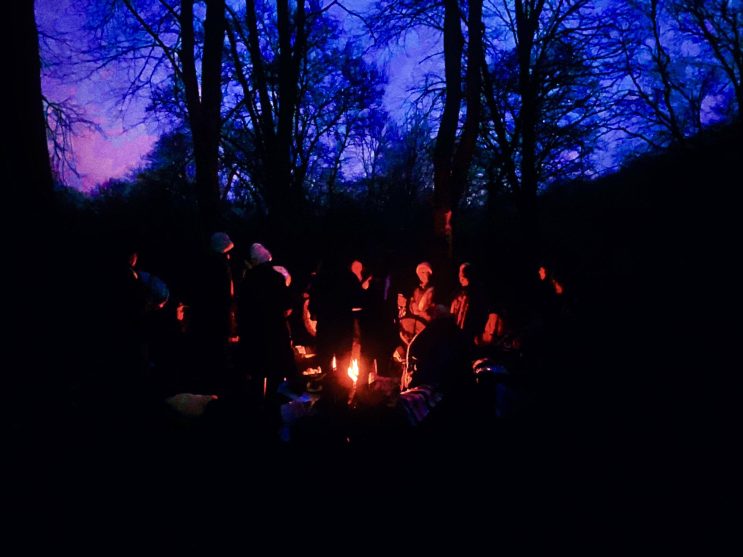 Celtic women's shamanic journey in woods