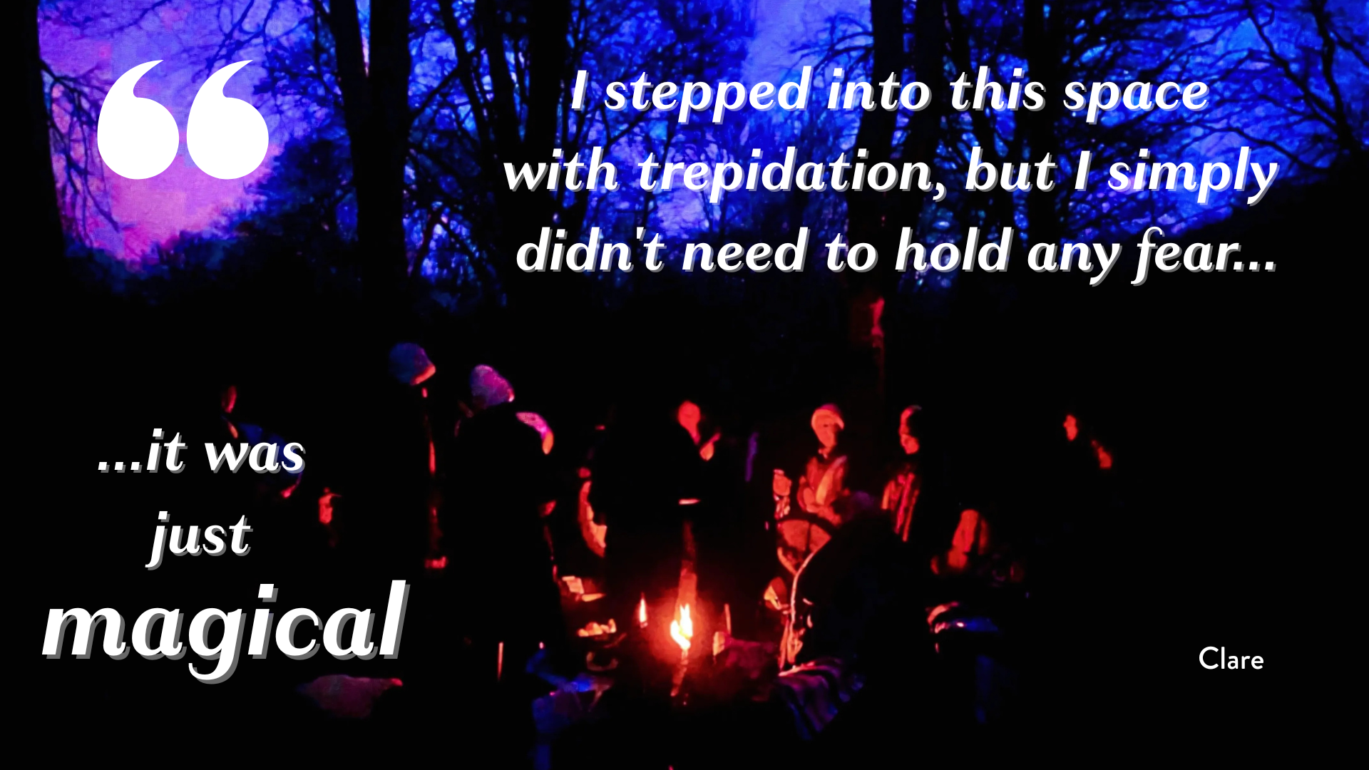 women's fire dance and drum circle in Bristol in nature