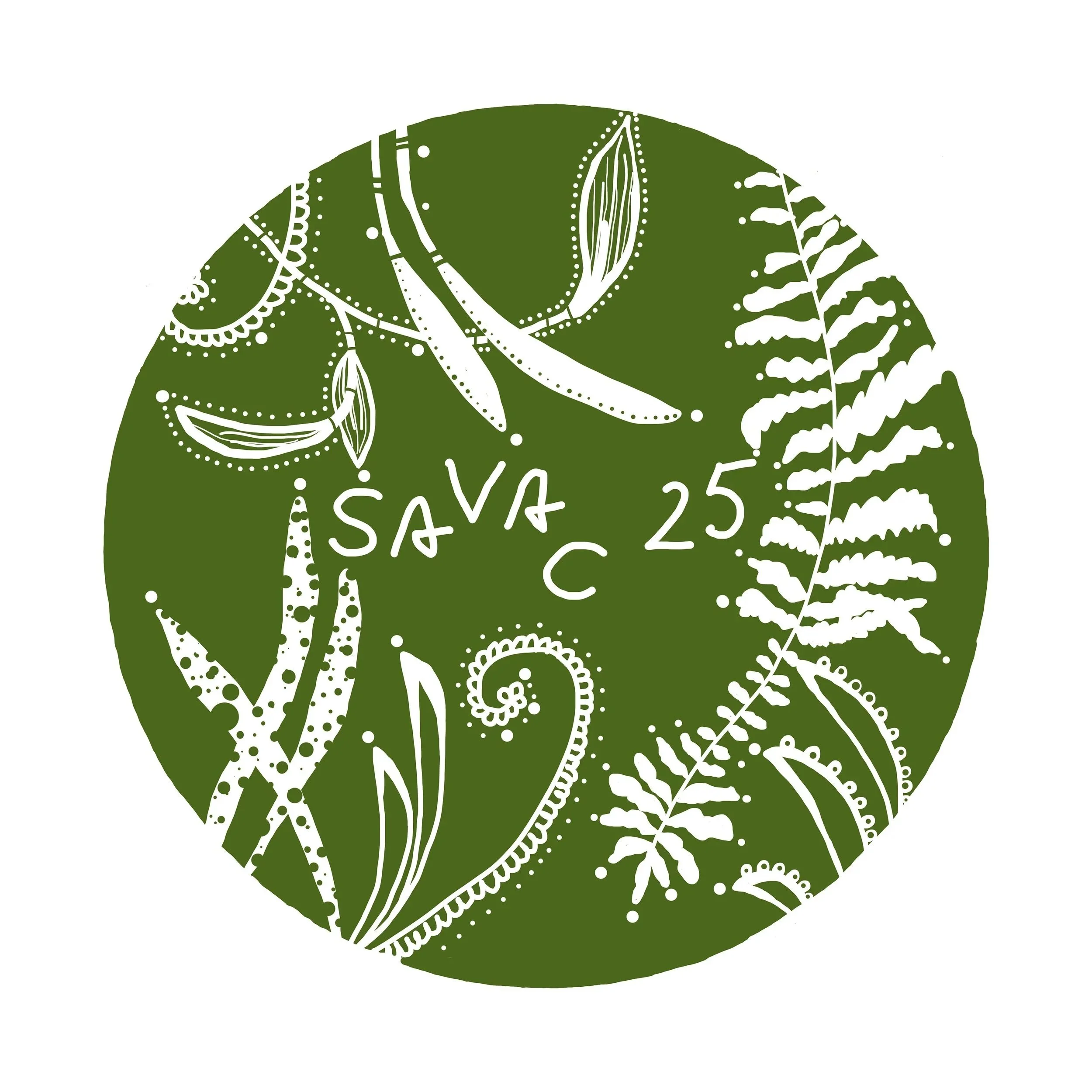 25th Anniversary logo for the South Asian Visual Arts Centre (SAVAC) (2022)
