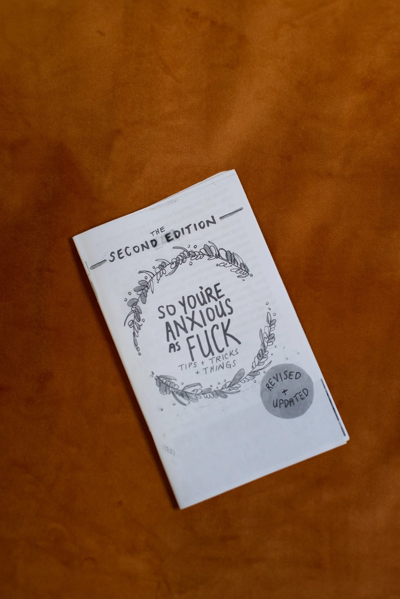The Second Edition: So You’re Axious As Fuck: tips and tricks and things, 2018
30 pages
Photo by Ariel Bader-Shamai