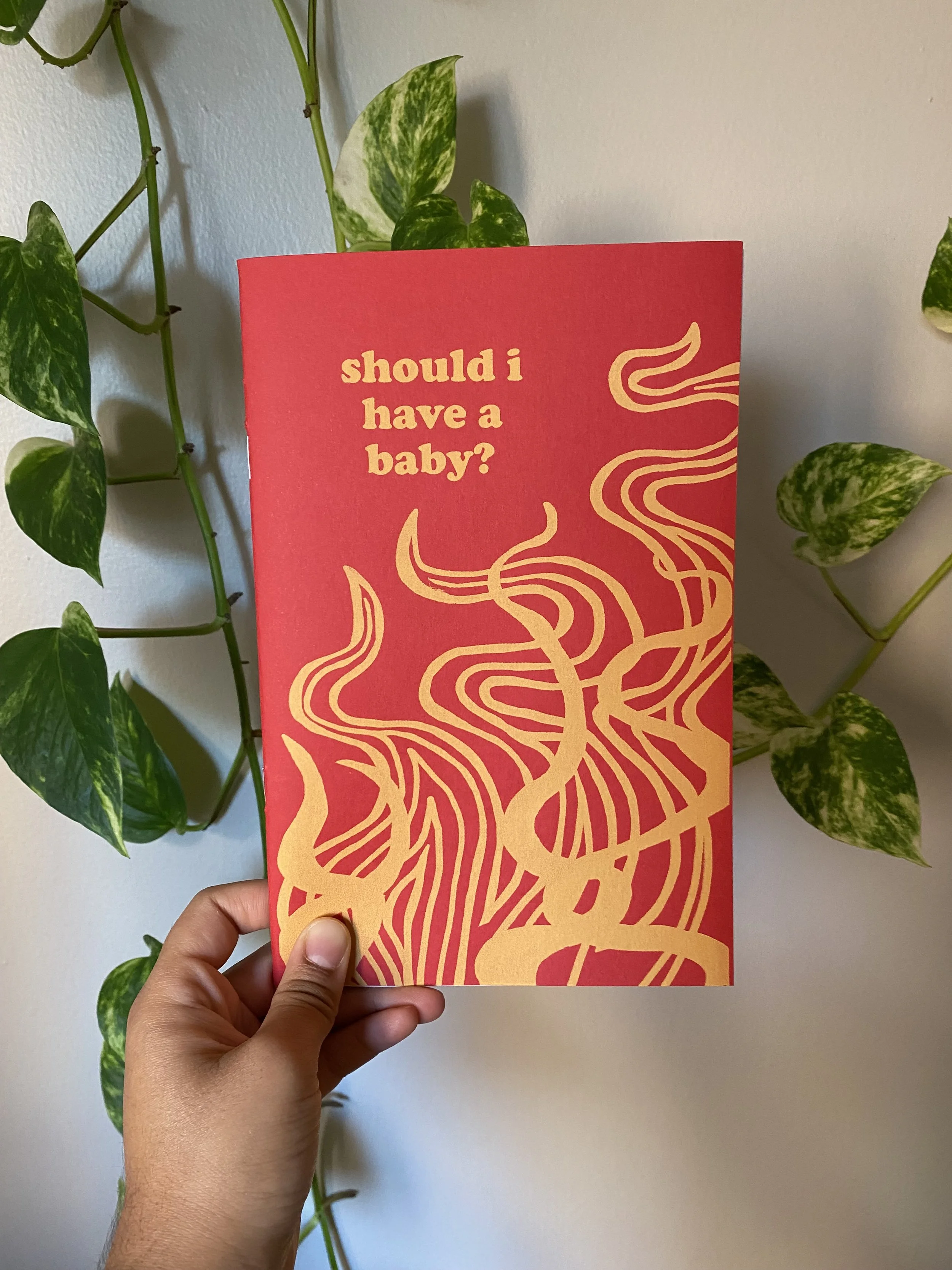 should i have a baby, 2023
screen printed cover, Xerox printed guts, 32 pages.
Created during the Garden of Repairs Artist Residency.