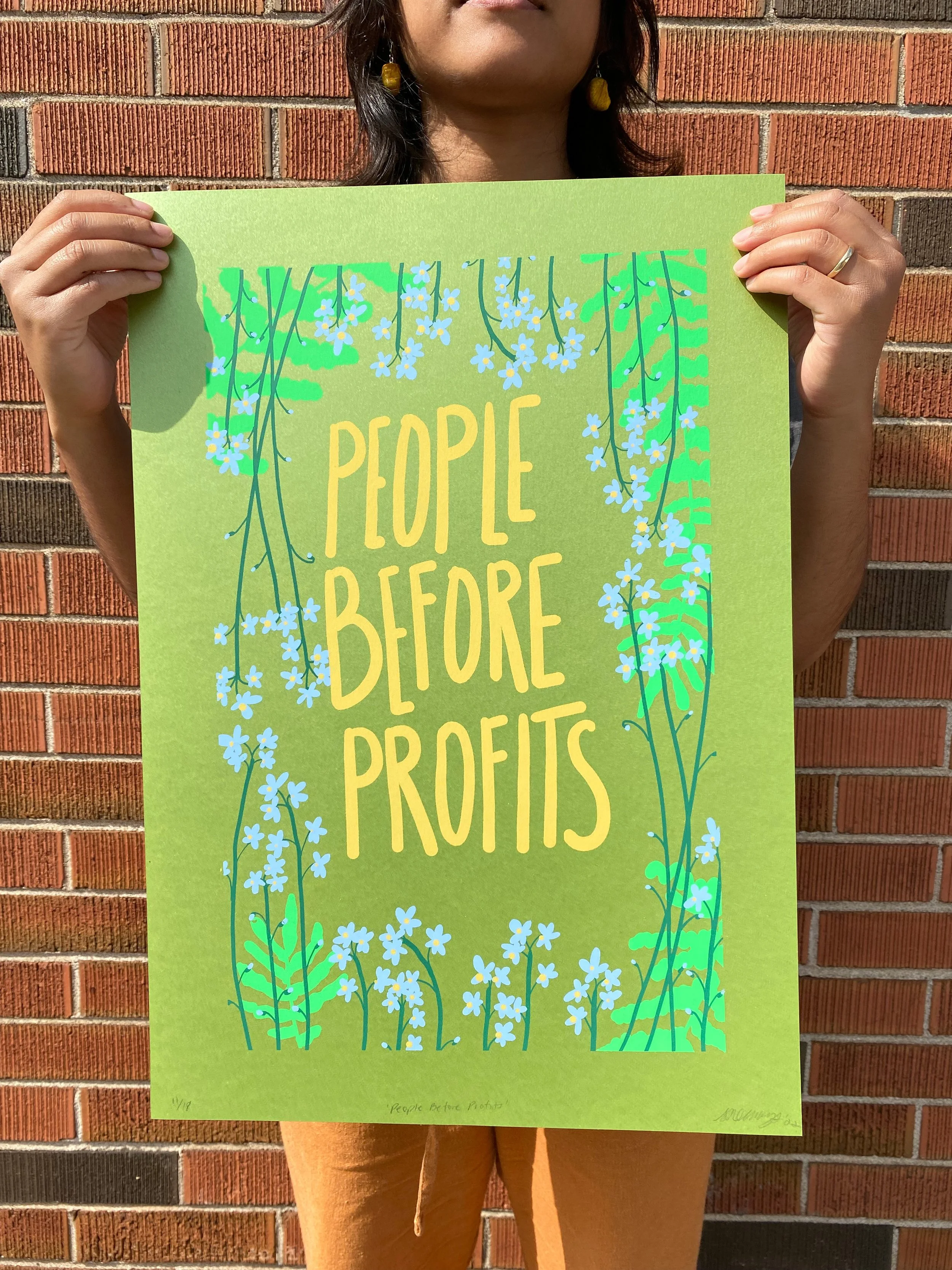 People Before Profits (2022)
Screenprint