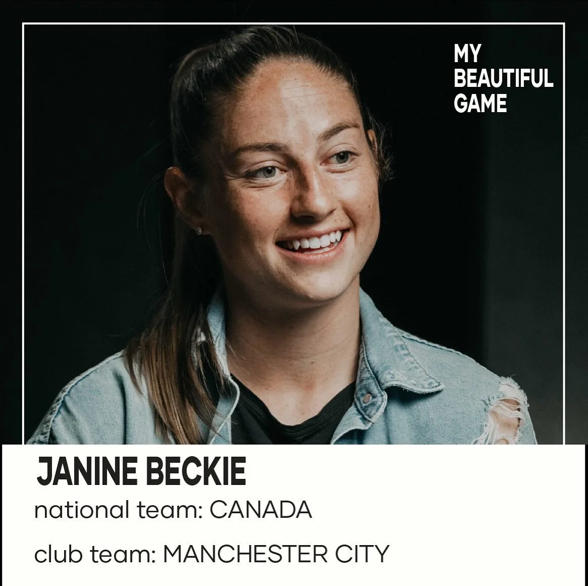 We are so excited to have @janinebeckie4 part of the film 🤍⚽️