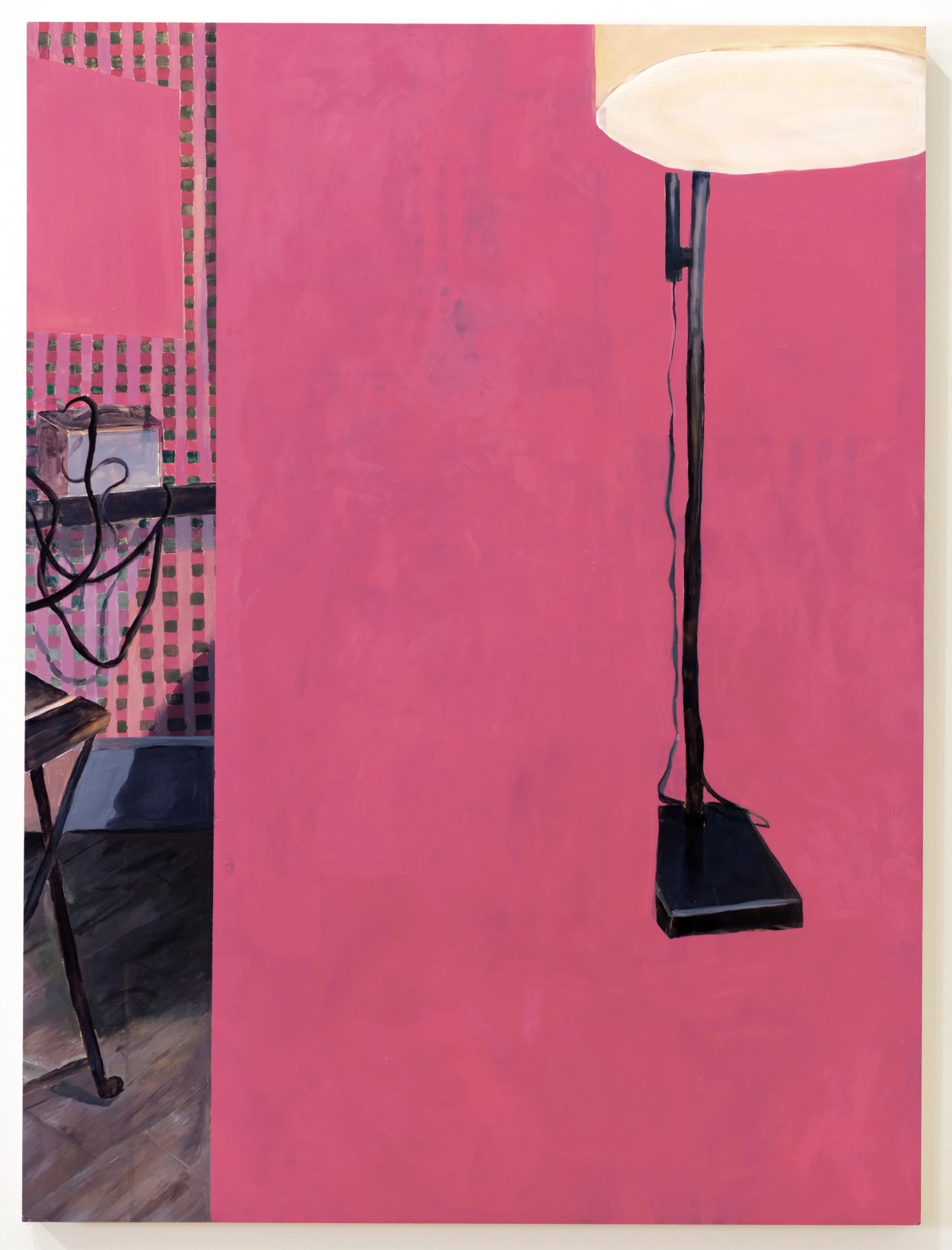 Girl in Armchair, oil on panel, 36 x 48 in