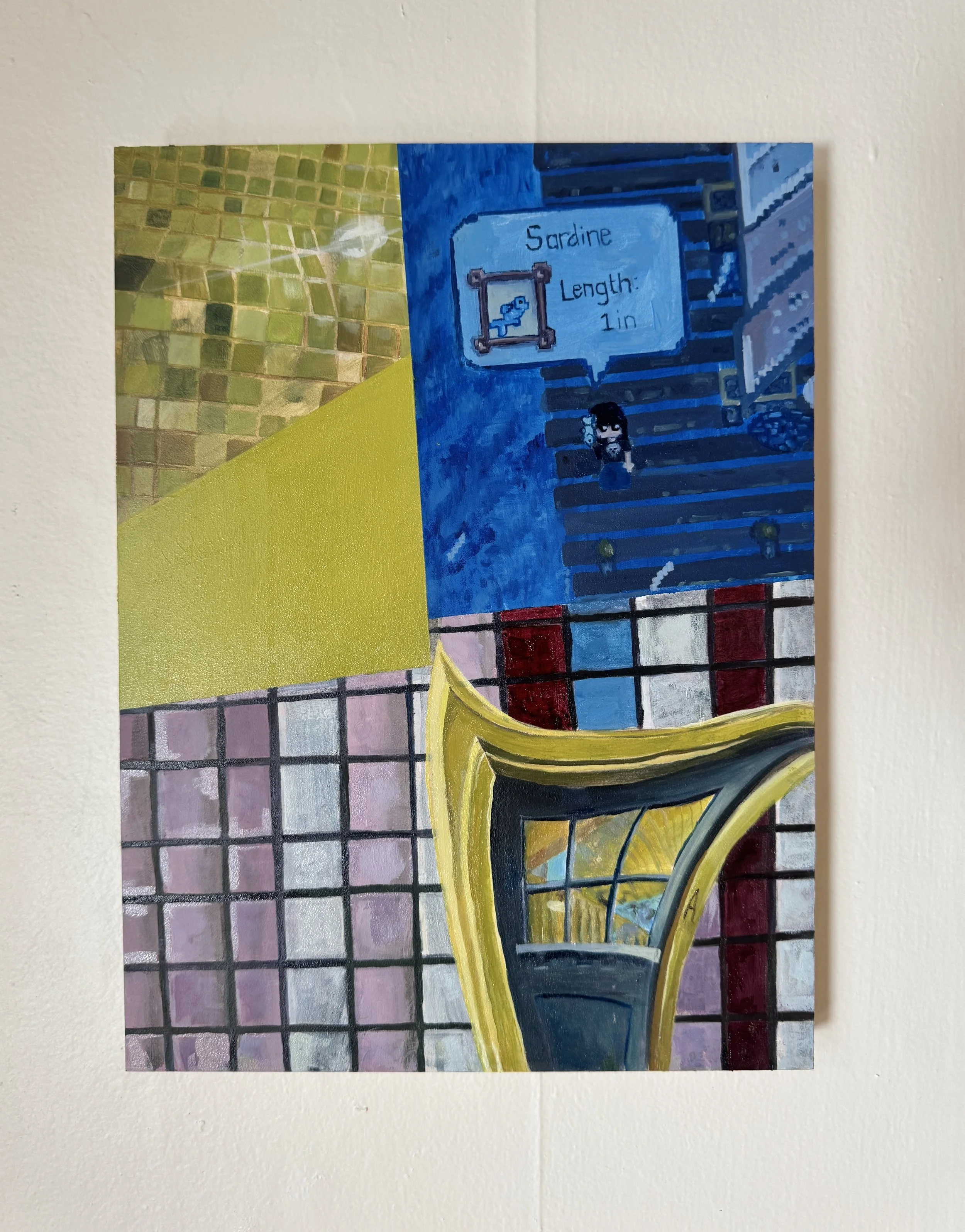 at yours, oil on panel, 9 x 12 in