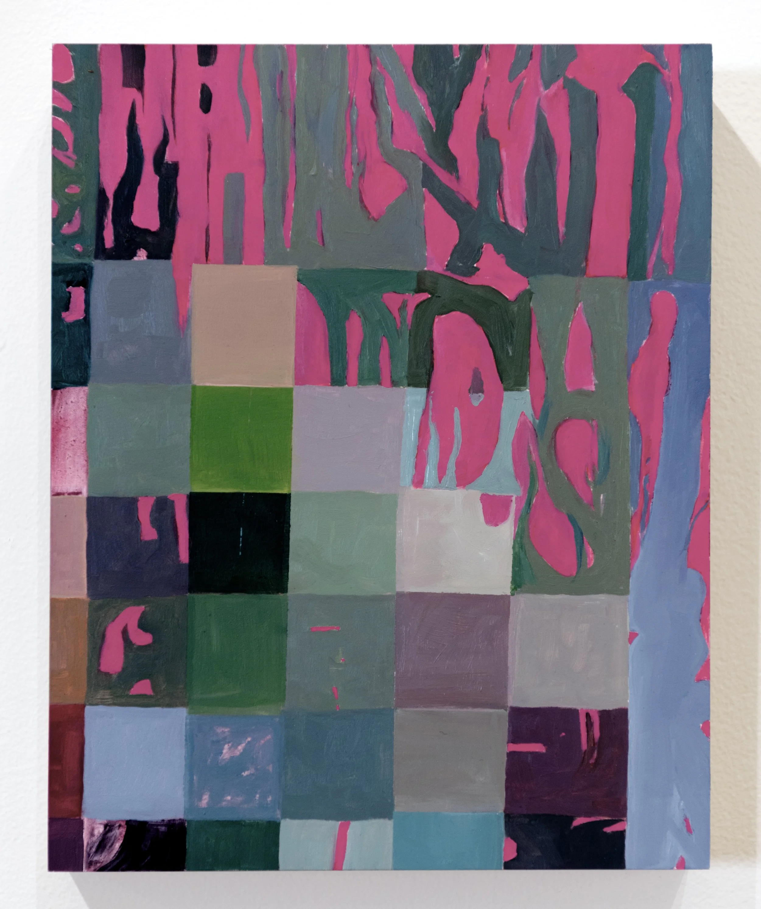 Seam-rip, oil on panel, 8 x 10 in