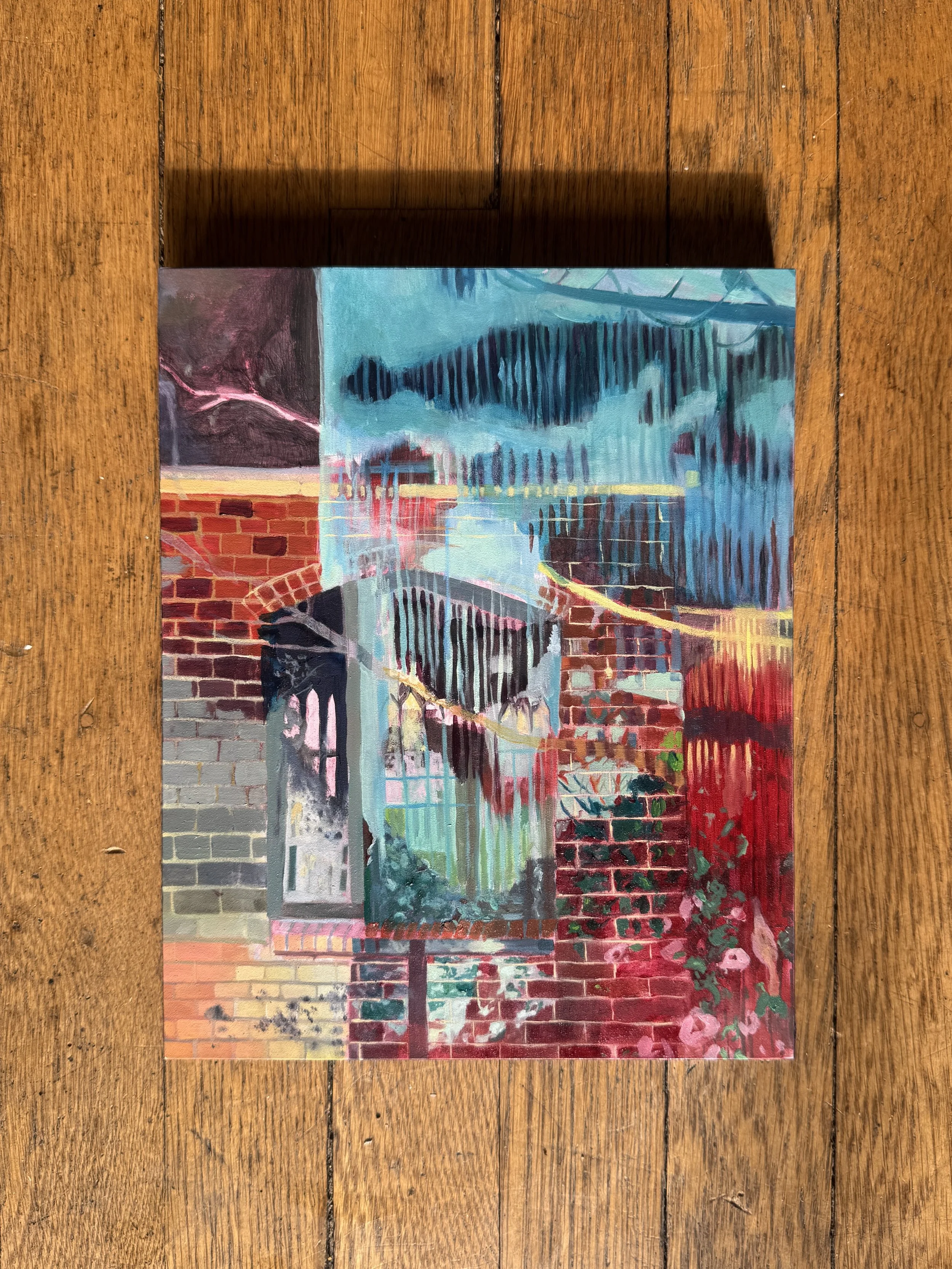 b\y2, oil on panel, 8 x 10 in