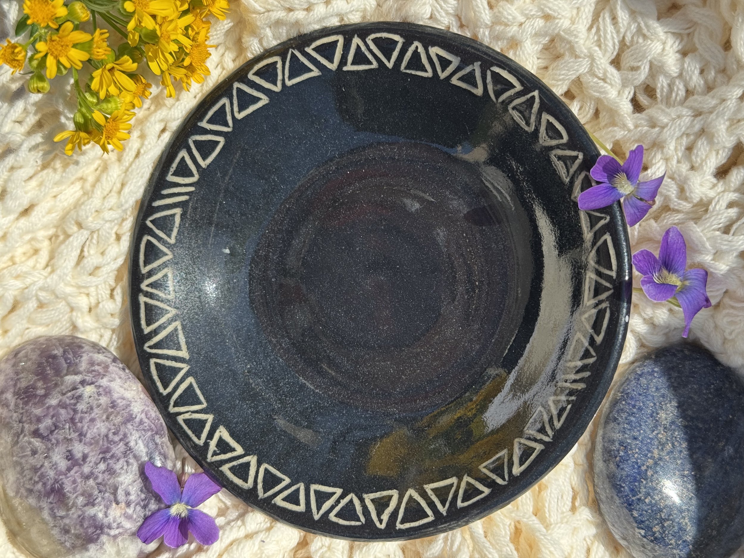 Sgraffito Trinket Dish