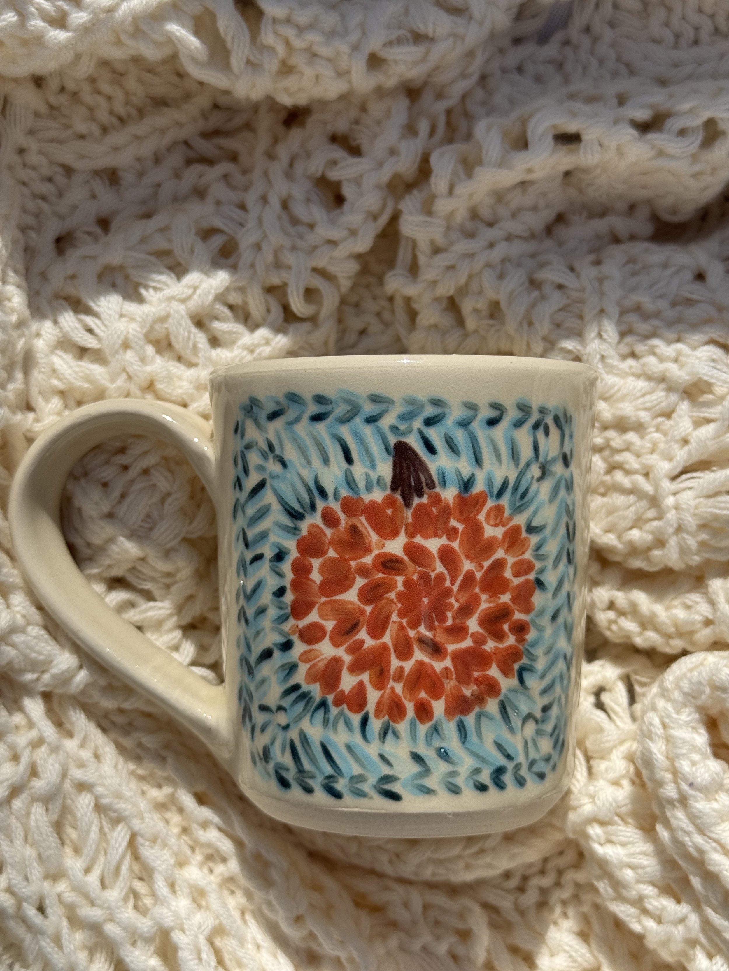 Granny Square Pumpkin Mug