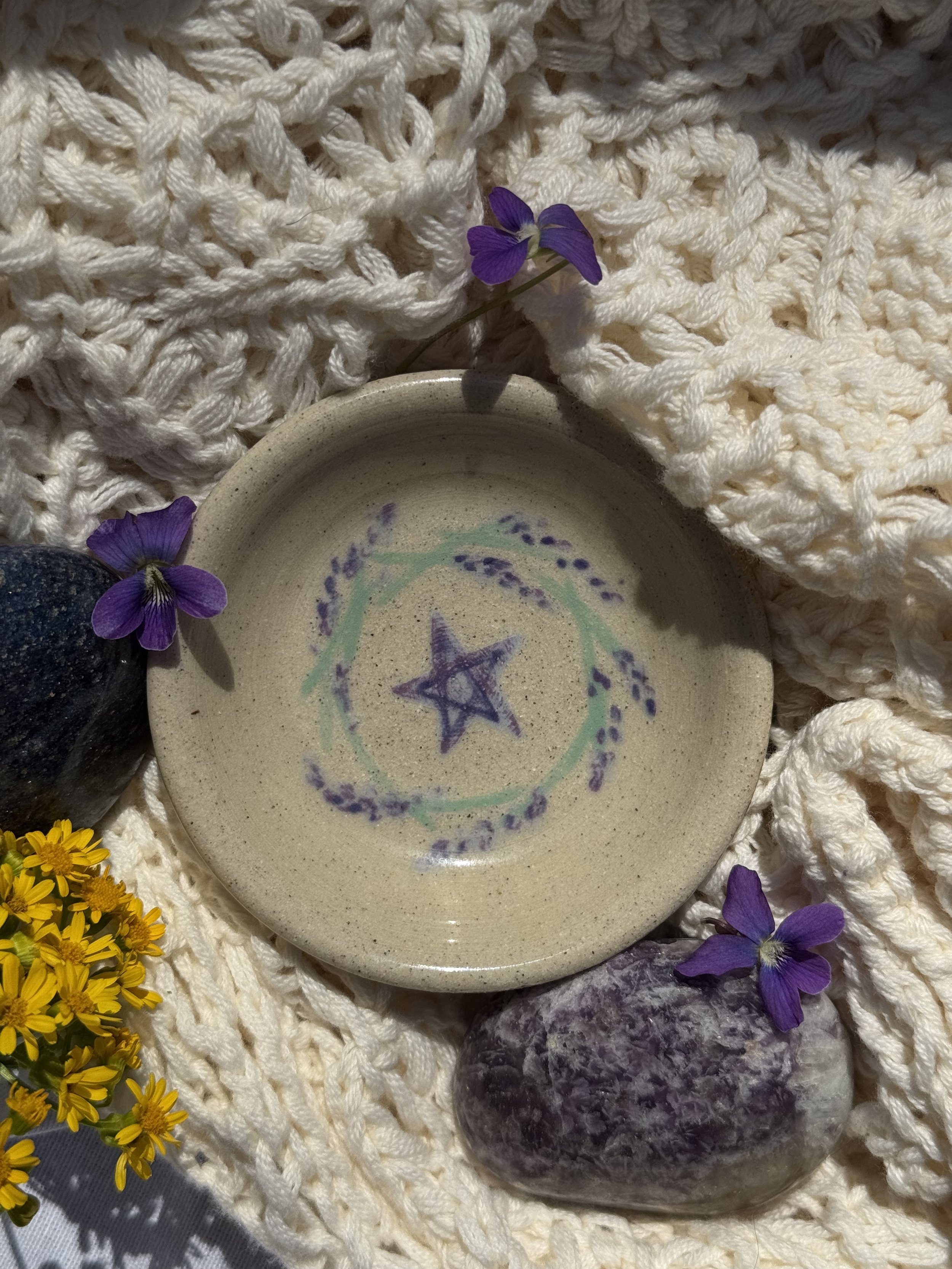 Star and Lavender Trinket Dish