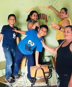 Over the river and through the woods….and up a very steep hill!