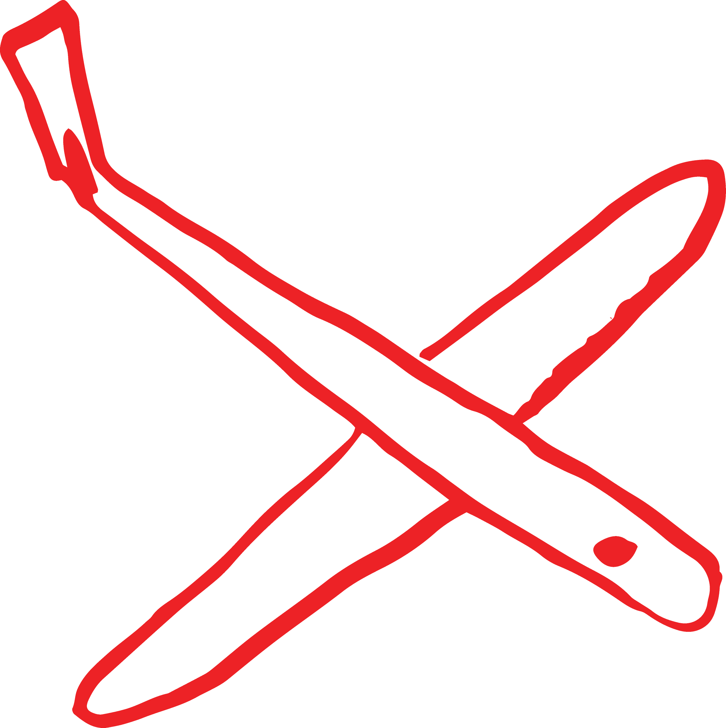 Icône d’avion dessinée à la main, logo AYLO