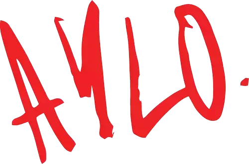 Logo aylo dessiné, utilisé comme élément de conception.