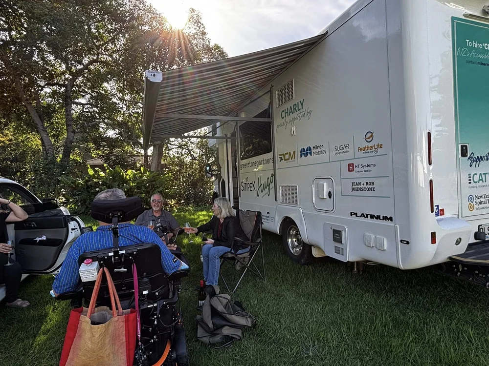 Raymond Dufton with Charly the wheelchair accessible campervan.