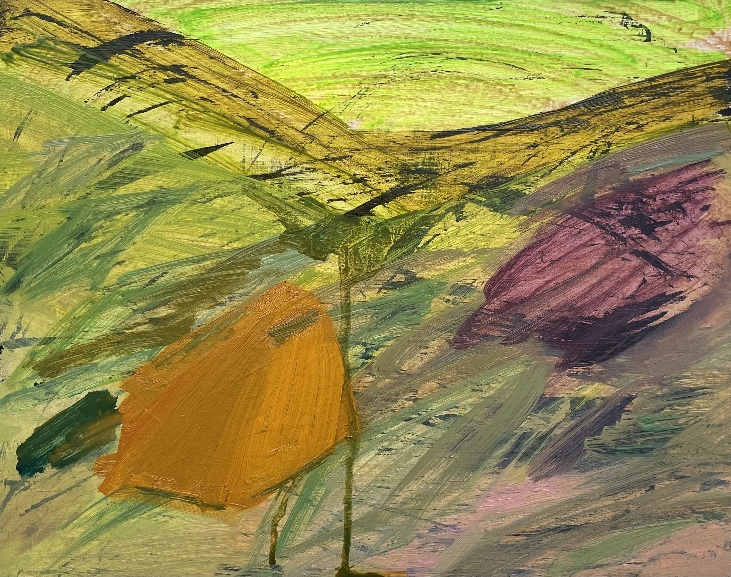 Stacey Watson (Calgary, AB)
Tents, 2023
oil on birch panel
11 x 14"
$350 unframed - click to purchase