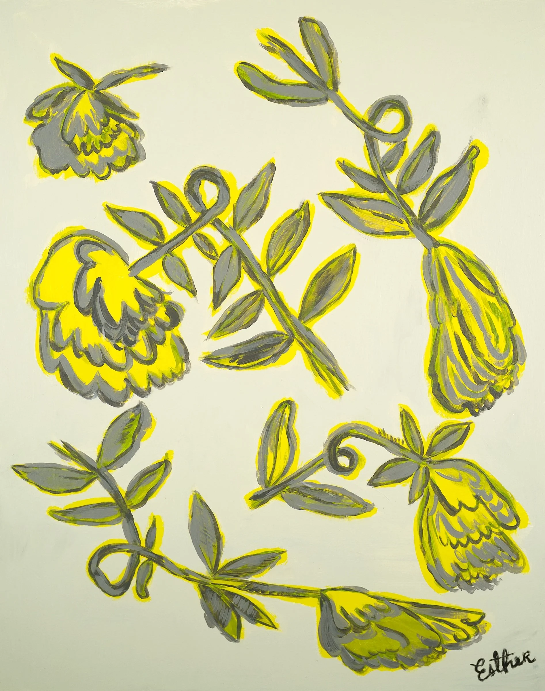 Esther Suzanne Scott
Twisted Flowers
2026
acrylic on wood panel
30 x 20 inches
$1,900 unframed
click to purchase
