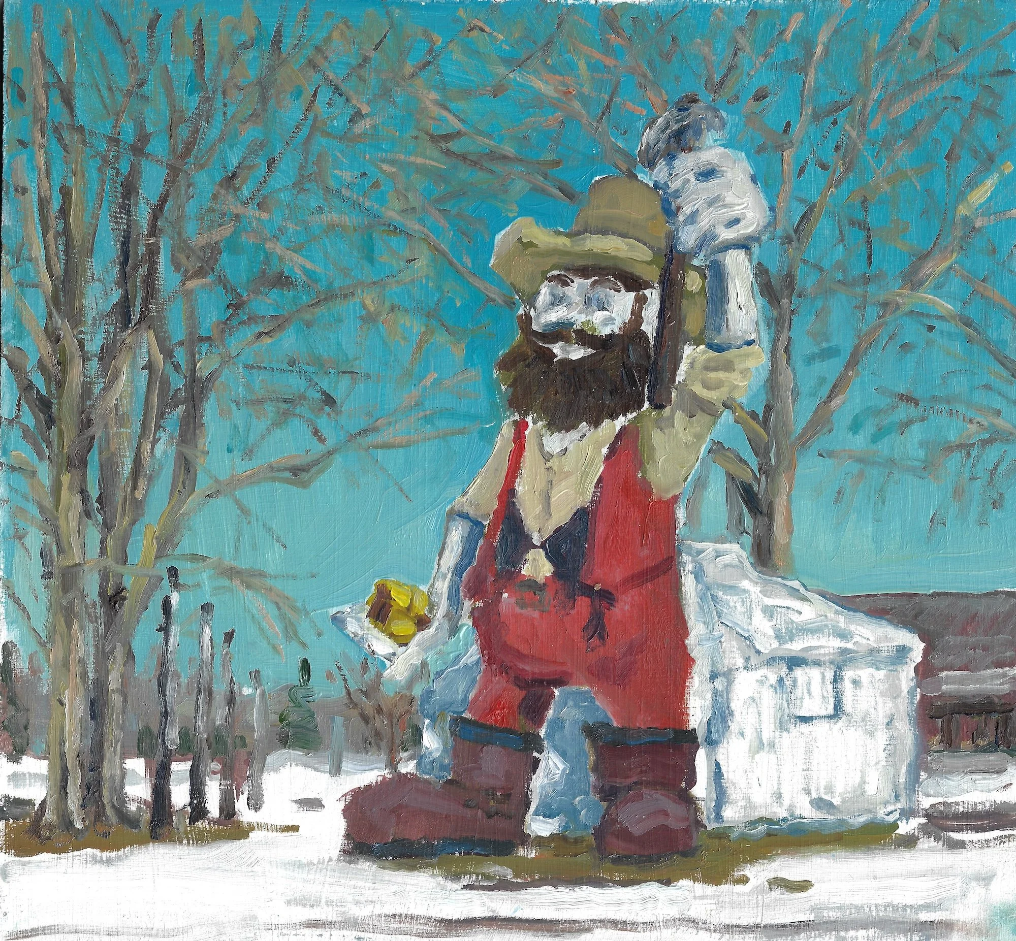 Nic Martin (Edmonton, AB)
Klondike Mike, 2026
oil on masonite
7 3/4 x 8.25"
$225 unframed - click to purchase