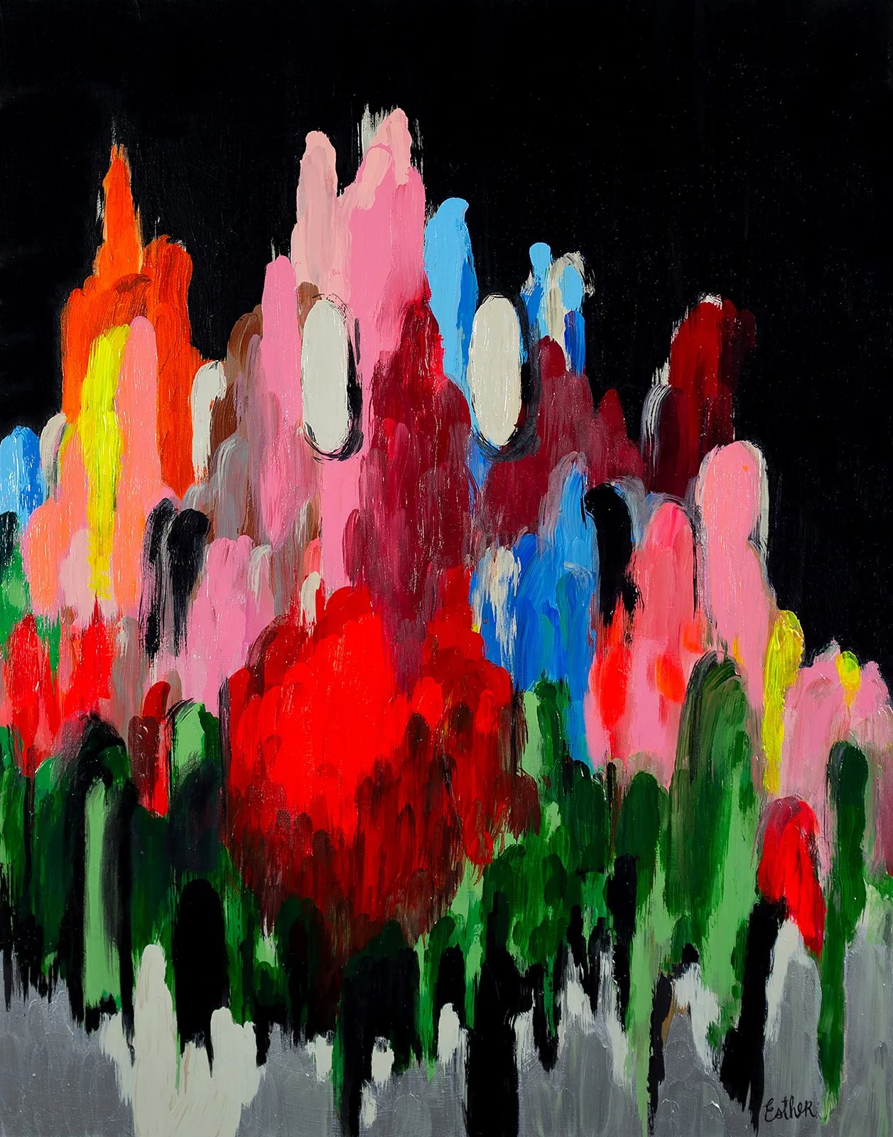 Esther Suzanne Scott  
/ I Miss You
2026 / 28 x 22"
acrylic on wood panel
private collection