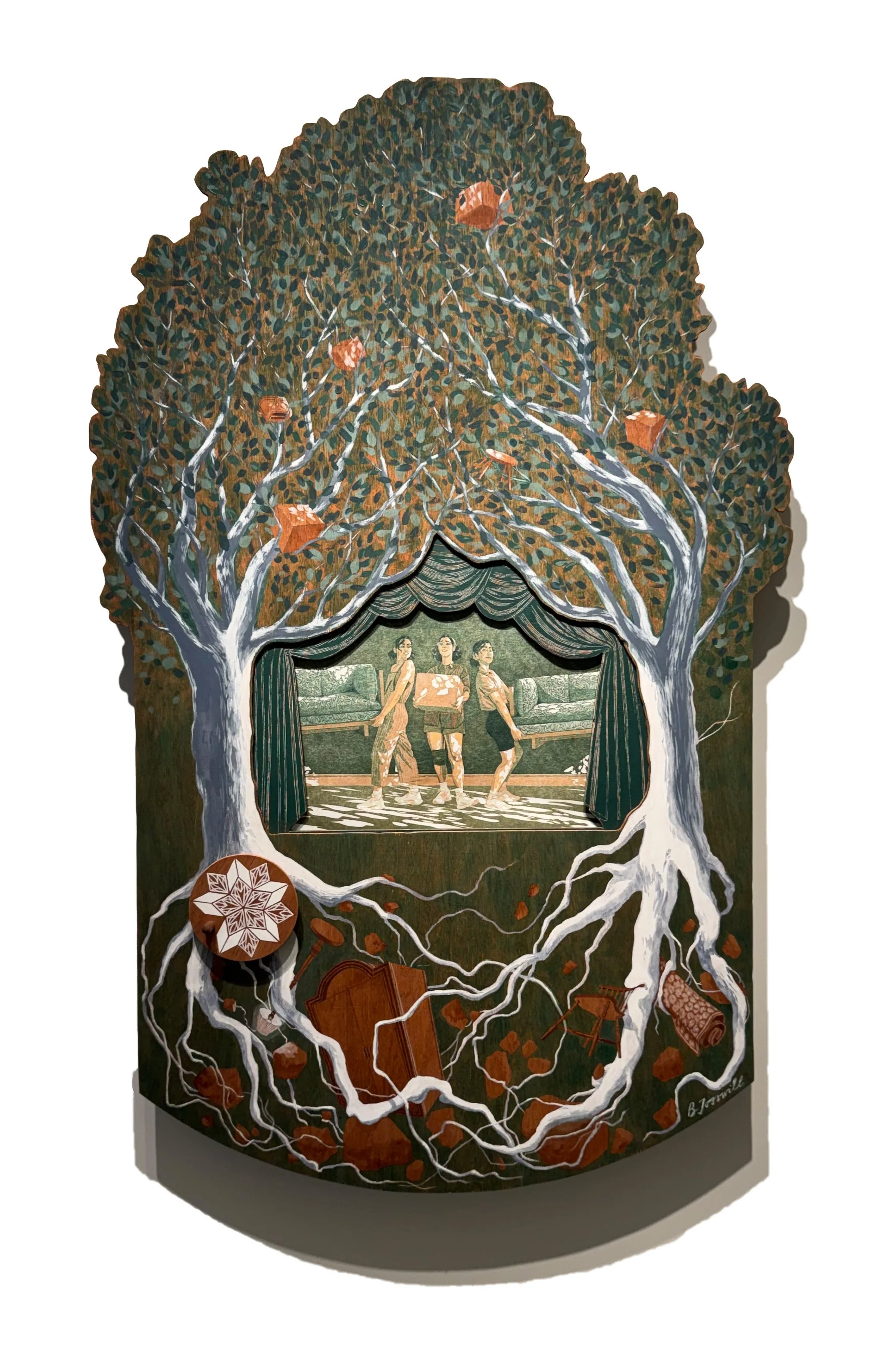 Brianna Tosswill
Branching Out
2026
linocut & mixed media
56 x 38"
$5,800
click for more images