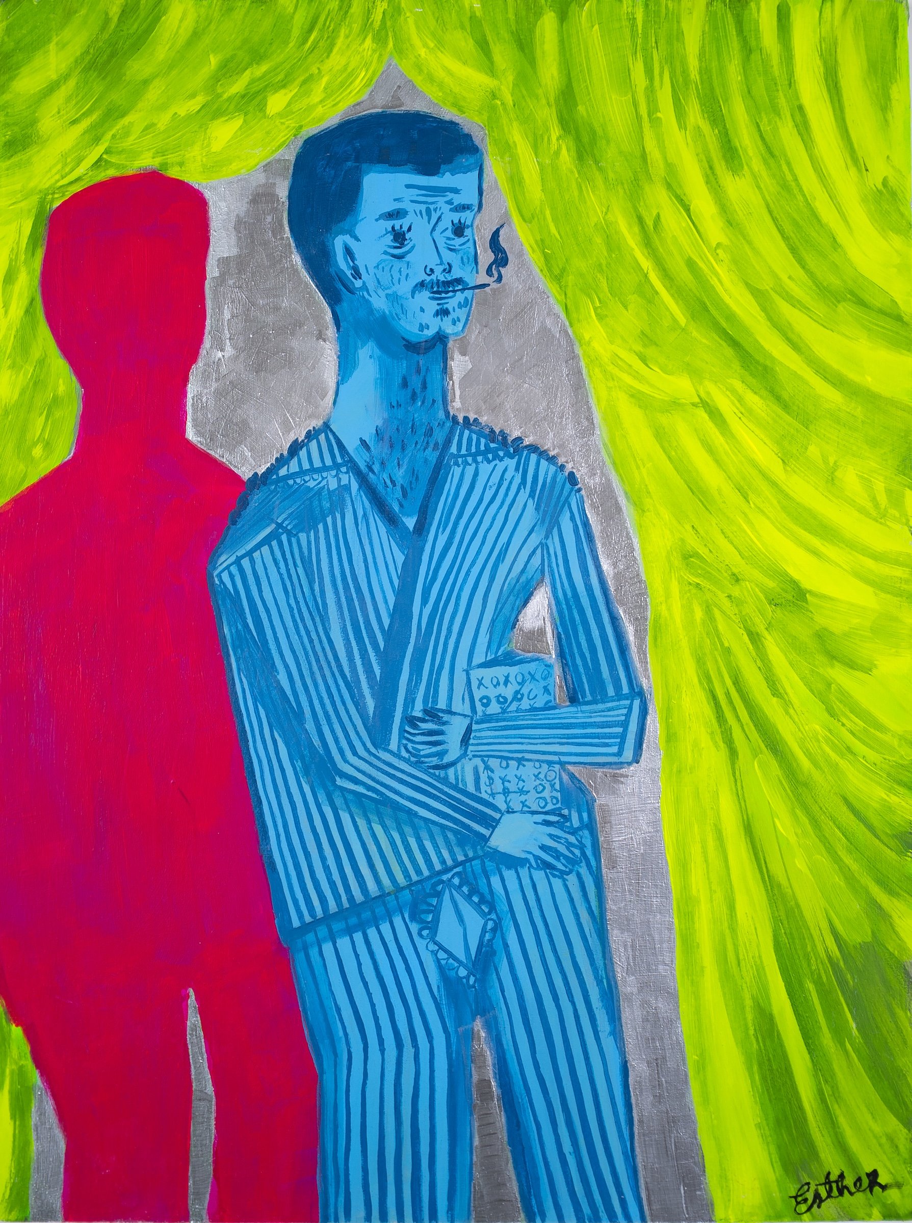 scott_anxious_man_holding_on_to_the_game_xox_while_smoking_24x18_inches_2026.jpg
