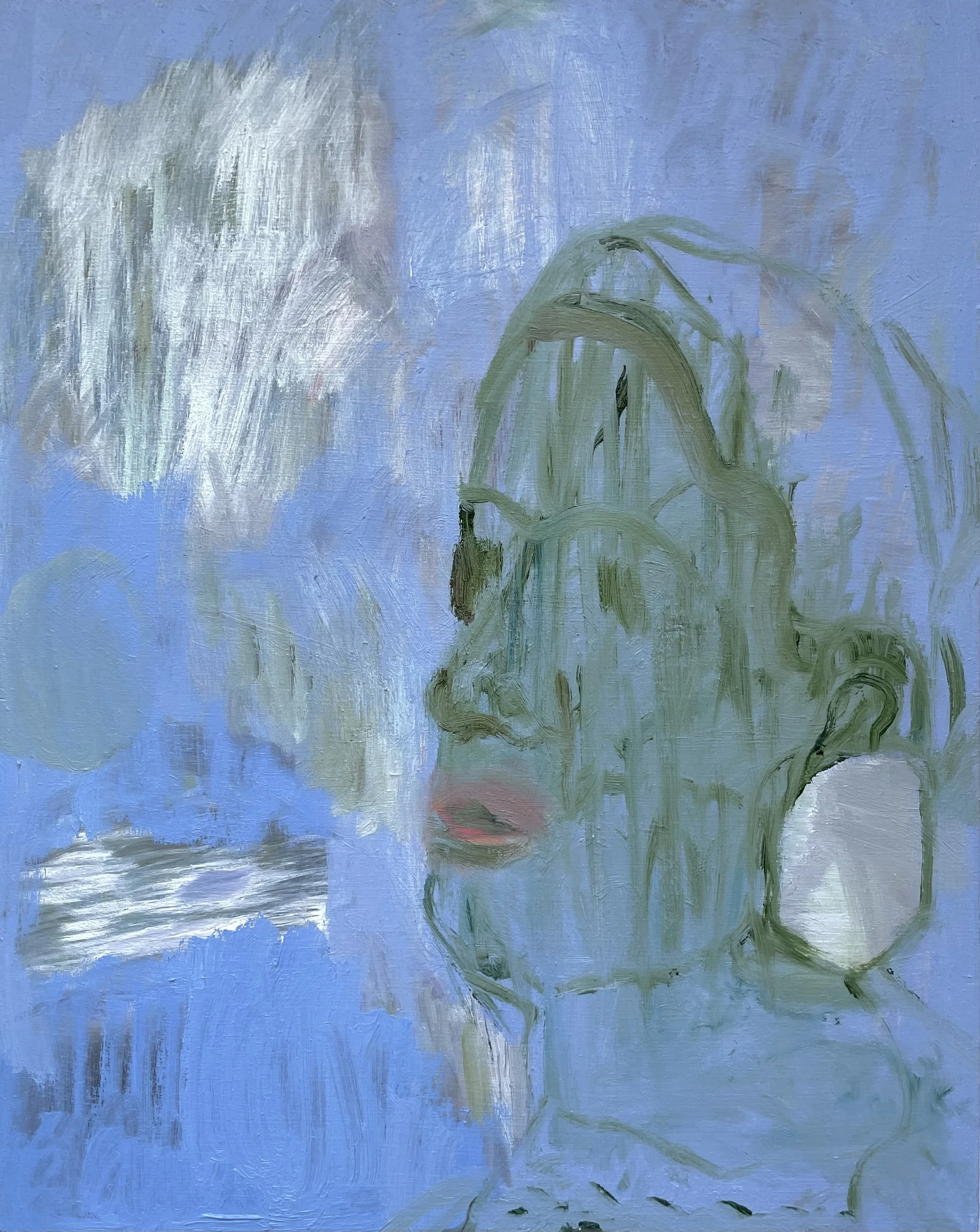 Stacey Watson (Calgary, AB)
Large Earring, 2025
oil on birch panel
20 x 16"
$585 unframed - click to purchase