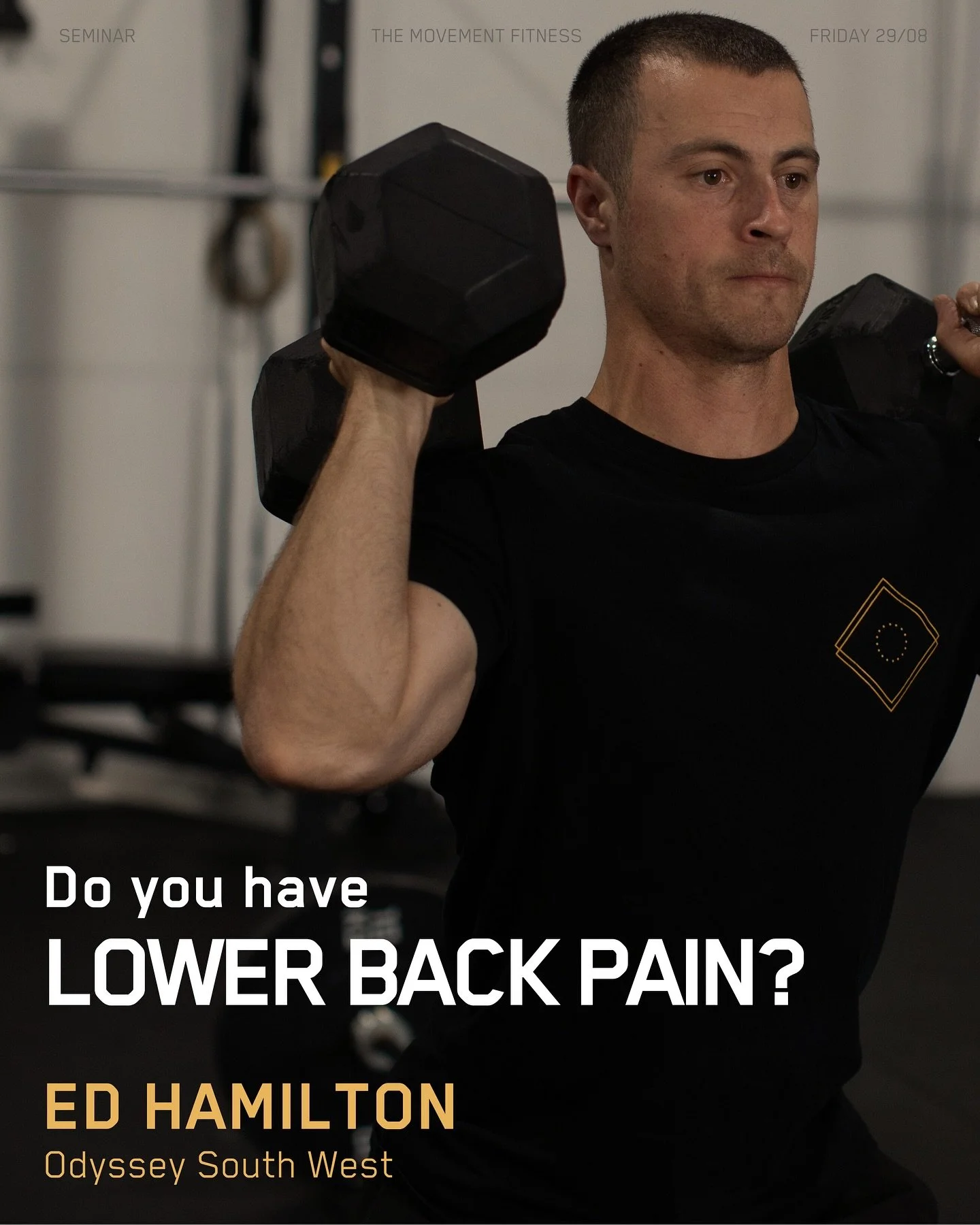 Lower back giving you grief? 

Join Coach Ed for our first seminar on understanding and managing low back pain.

Learn how movement + strength can help.
Free for members | $20 guests
Book in Momence (in-person or Zoom).
Link in bio 🔗