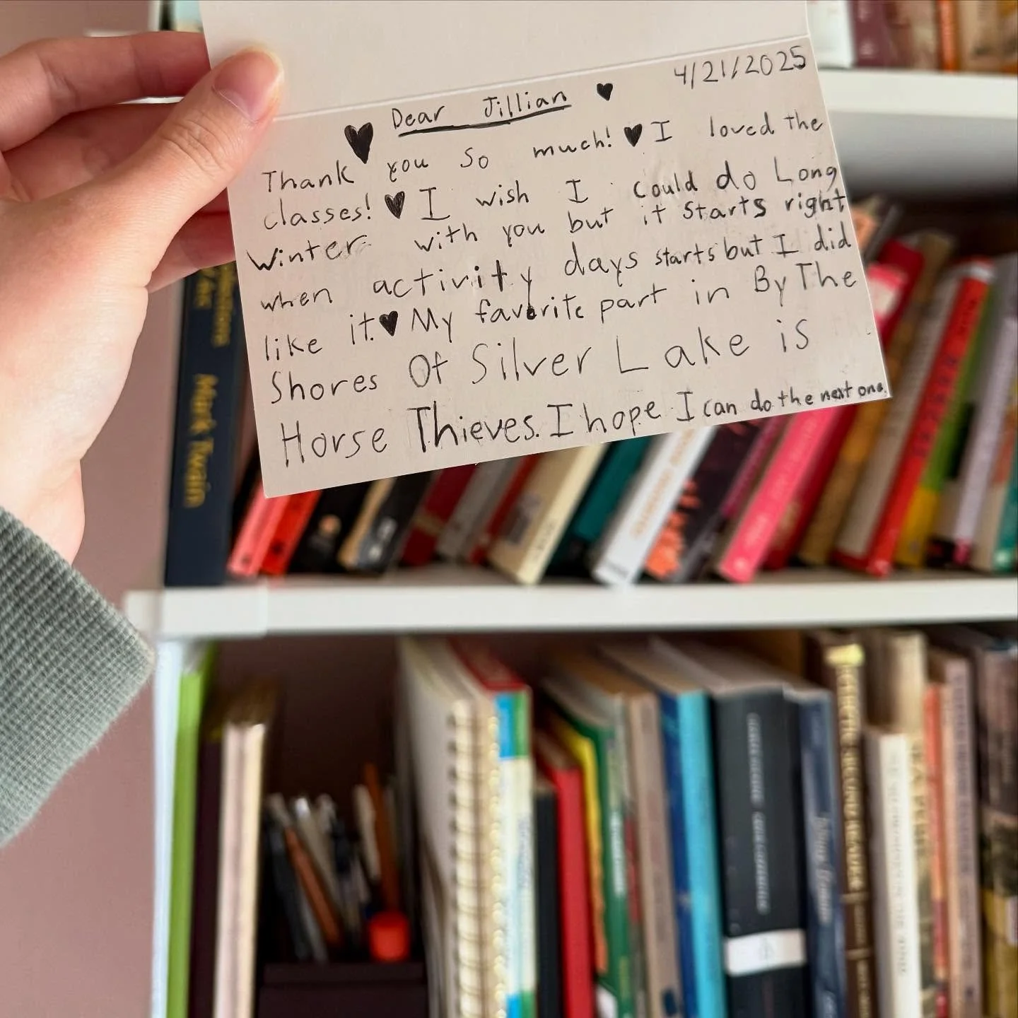 I got the sweetest thank you card from a student the other day&mdash; absolutely made my week🥹

#amblesideonline #homeschooltutor #readingtutor