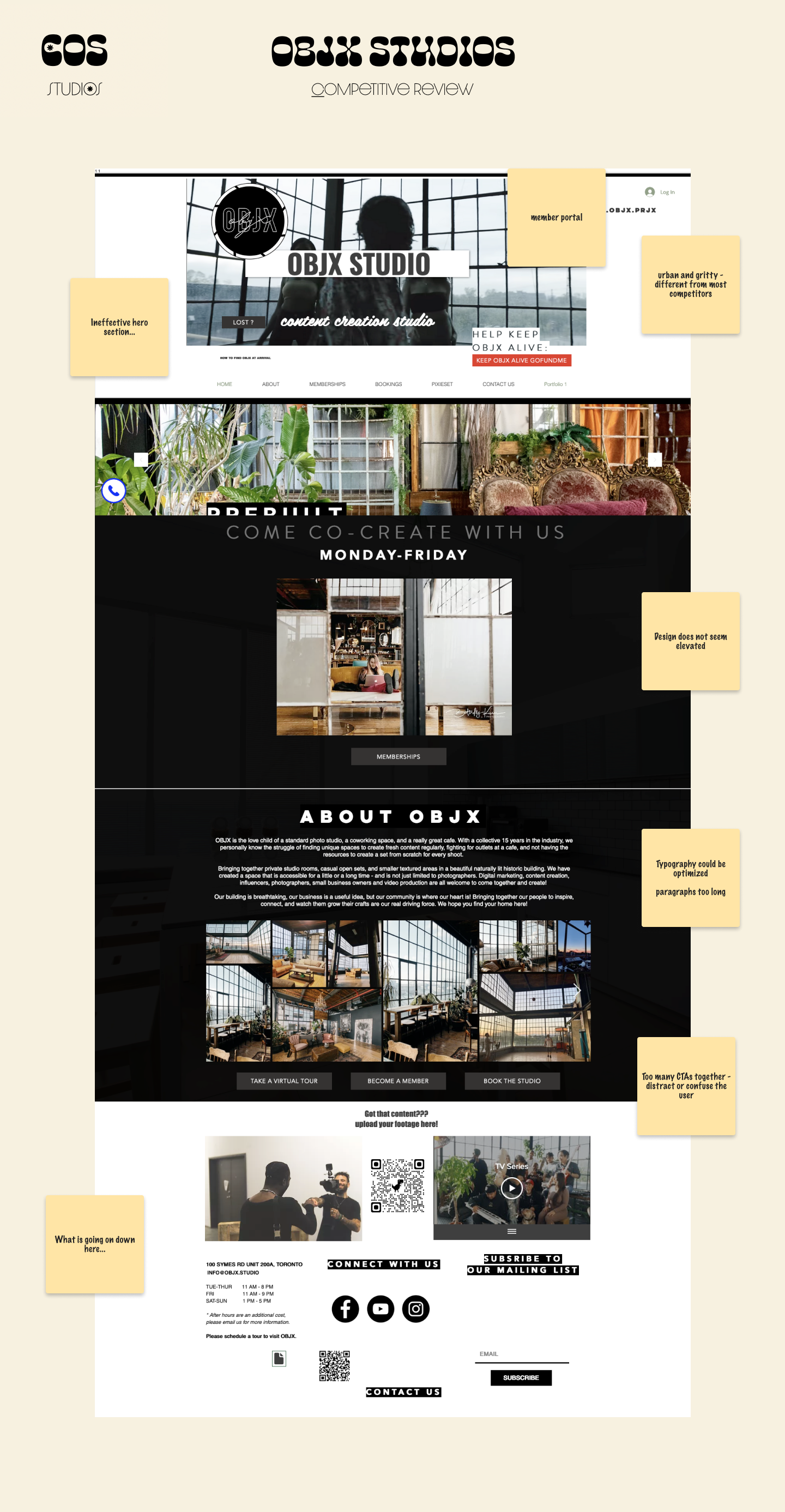 OBJX Studios Competitive Review