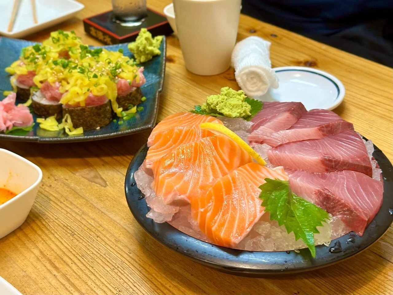 japanese food salmon sashimi tokyo food tour